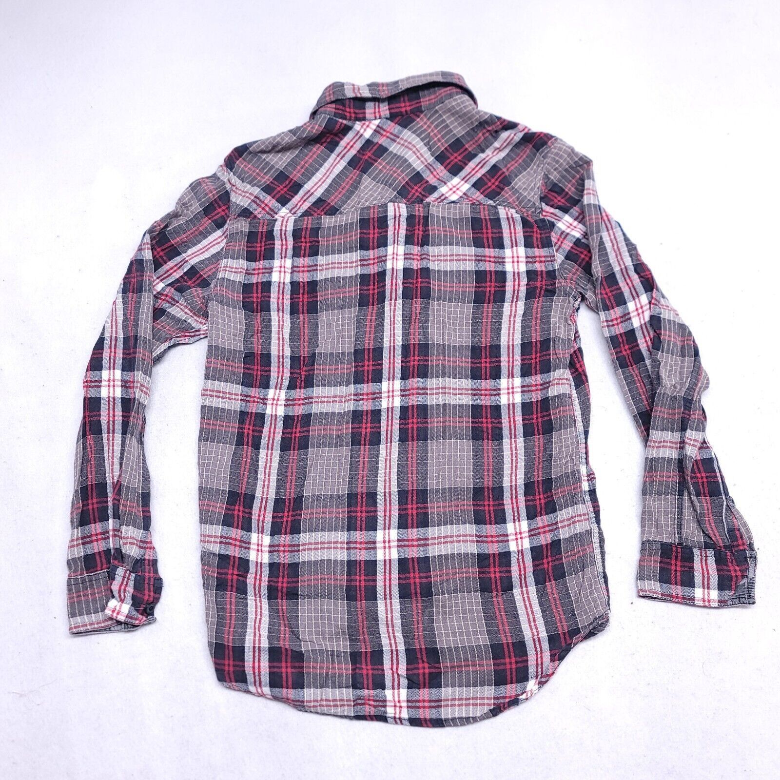 Mambo Mambo Tartan Flannel Casual Shirt Mens Size Small S Gray Red Size US S / EU 44-46 / 1 - 10 Thumbnail
