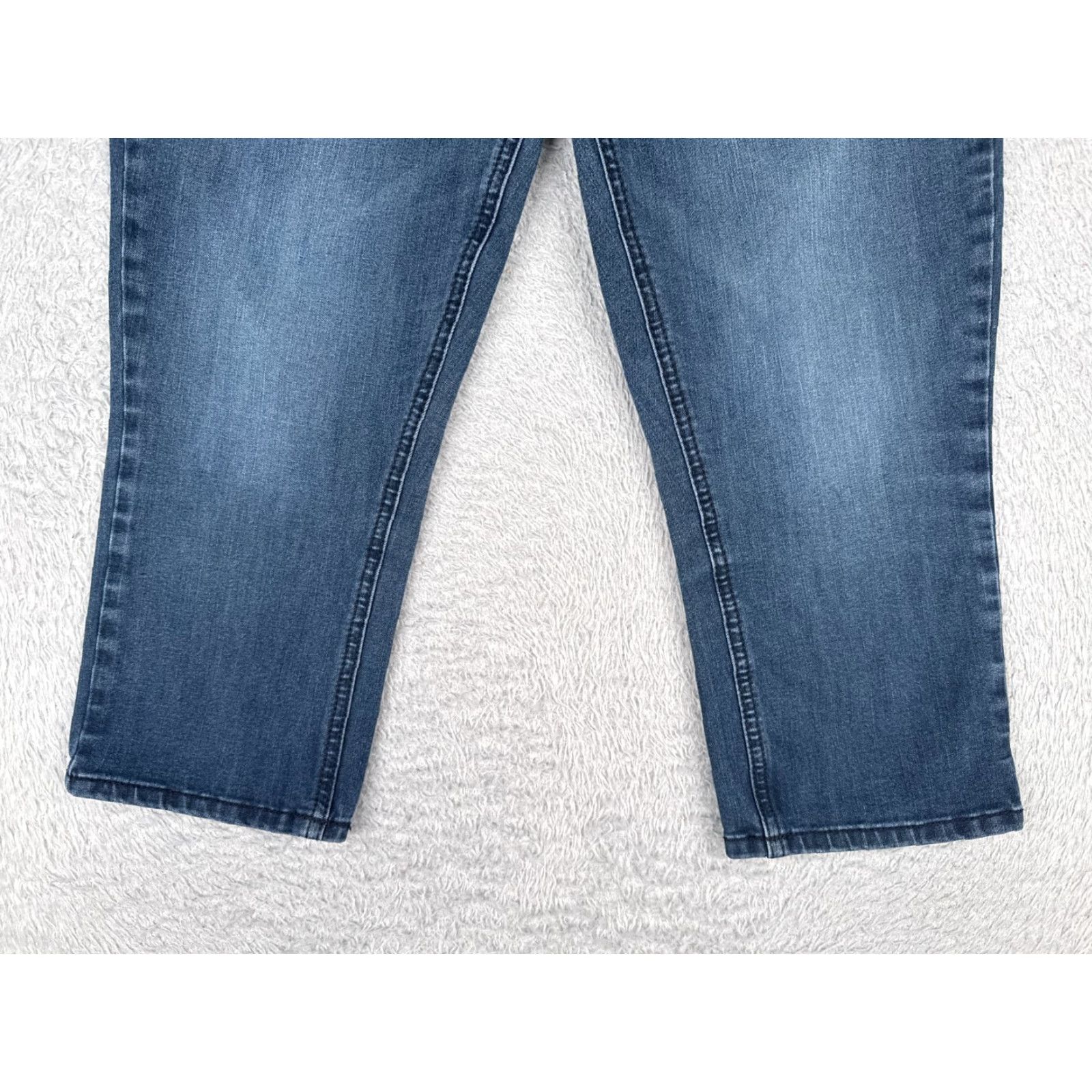 Vintage Seven7 Jeans Women Capri Skinny Mid Rise Blue Denim 31 Inseam 20 Cotton Blend 10 Size 32" / US 10 / IT 46 - 2 Thumbnail