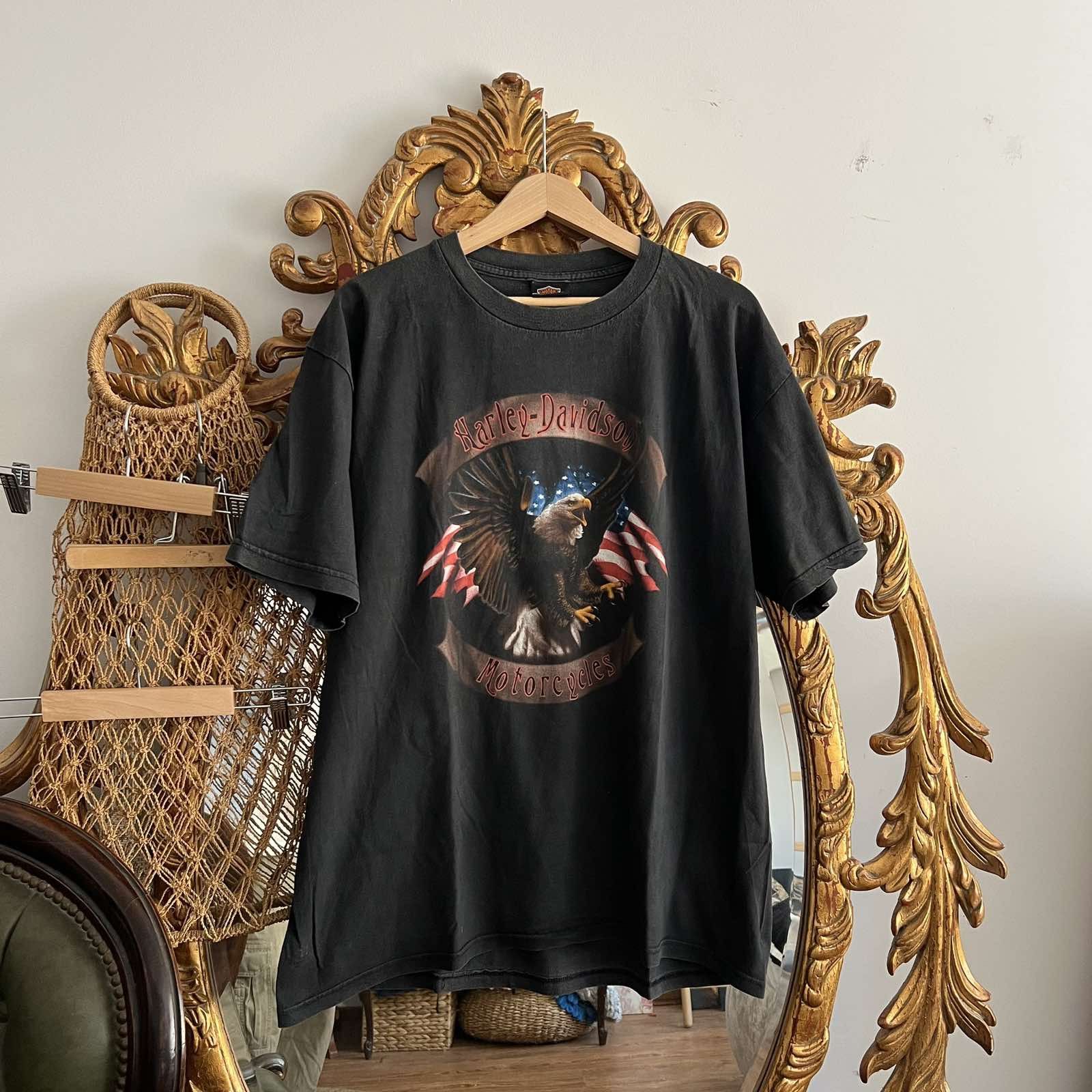 Harley Davidson × Vintage Vintage Harley Davidson 00s Graphic Tee Sz XL Size US XL / EU 56 / 4 - 1 Thumbnail