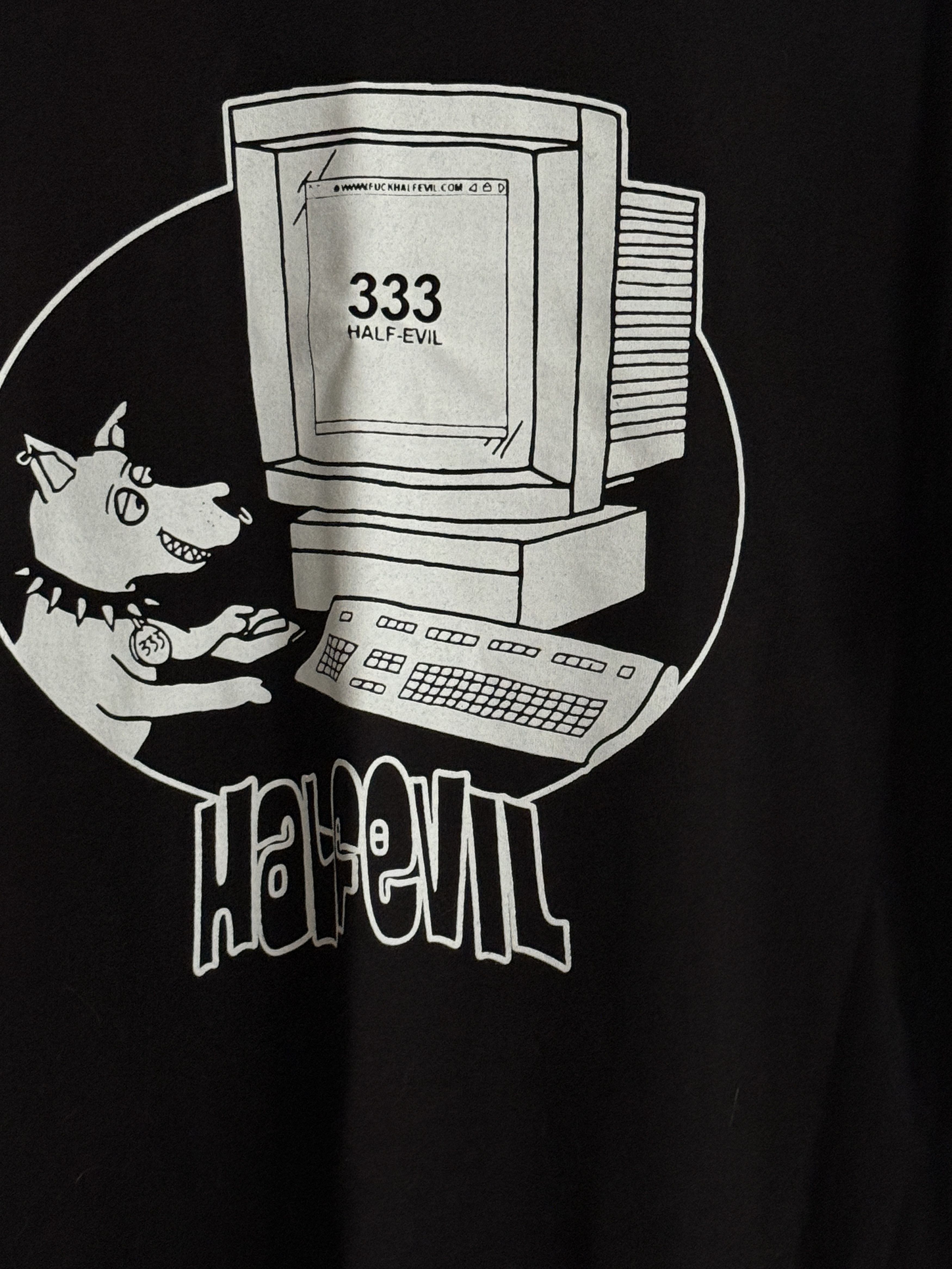 Half Evil I Went To Half Evil T-Shirt Black Computer Dog Size US L / EU 52-54 / 3 - 3 Thumbnail