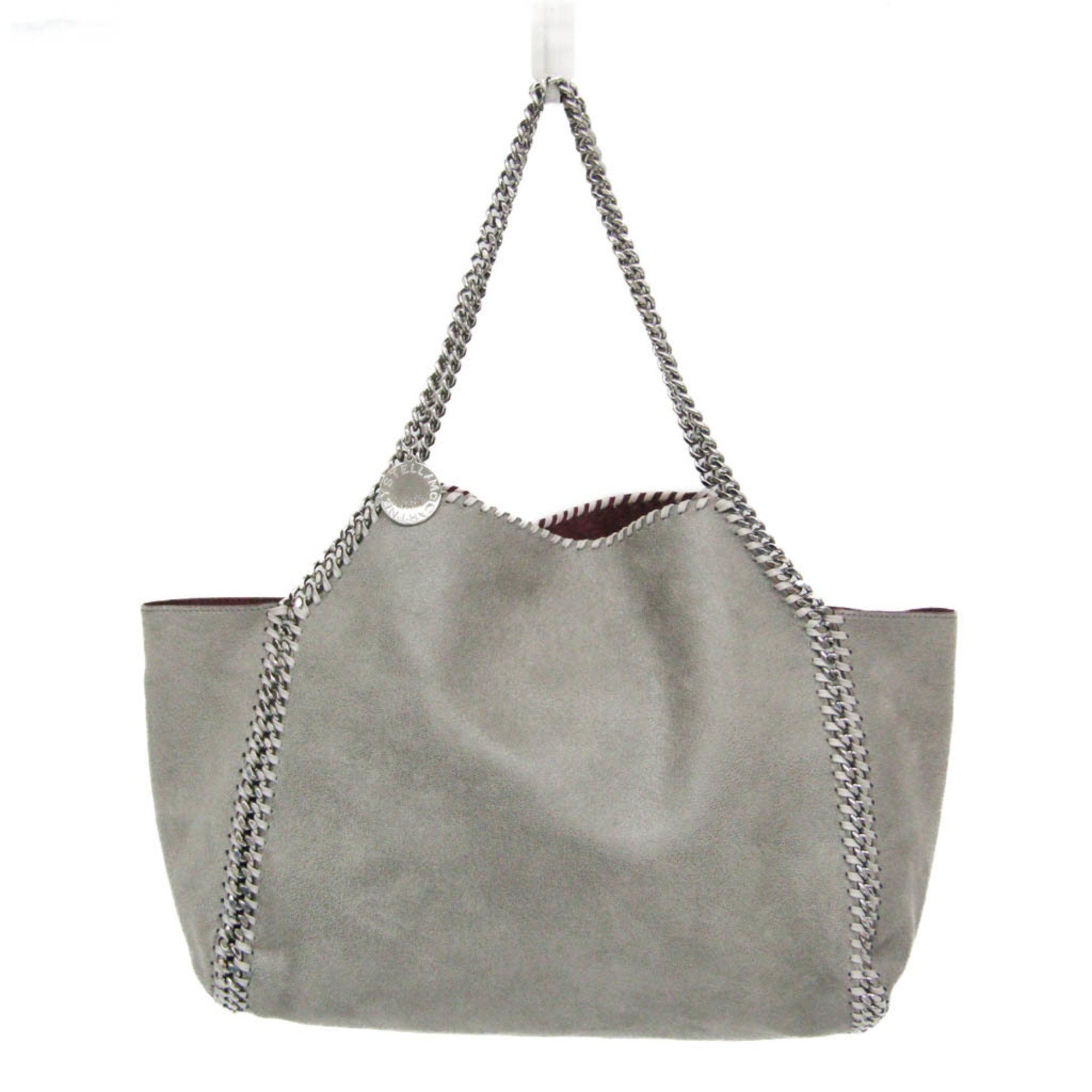 Stella Mccartney Reversible 570185 W8187 Women's Polyester Tote Bag Bordeaux,gray