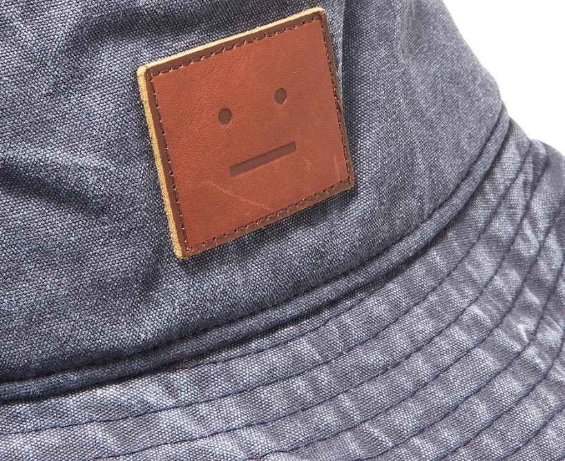 Acne Studios ACNE studios buko canvas face logo Denim Bucket Hat Size ONE SIZE - 5 Thumbnail