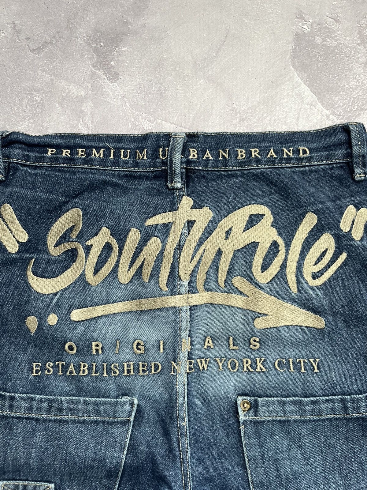 Southpole 💥RARE💥 Vintage South Pole Big Logo Embroidered Baggy Jeans Size US 30 / EU 46 - 14 Thumbnail