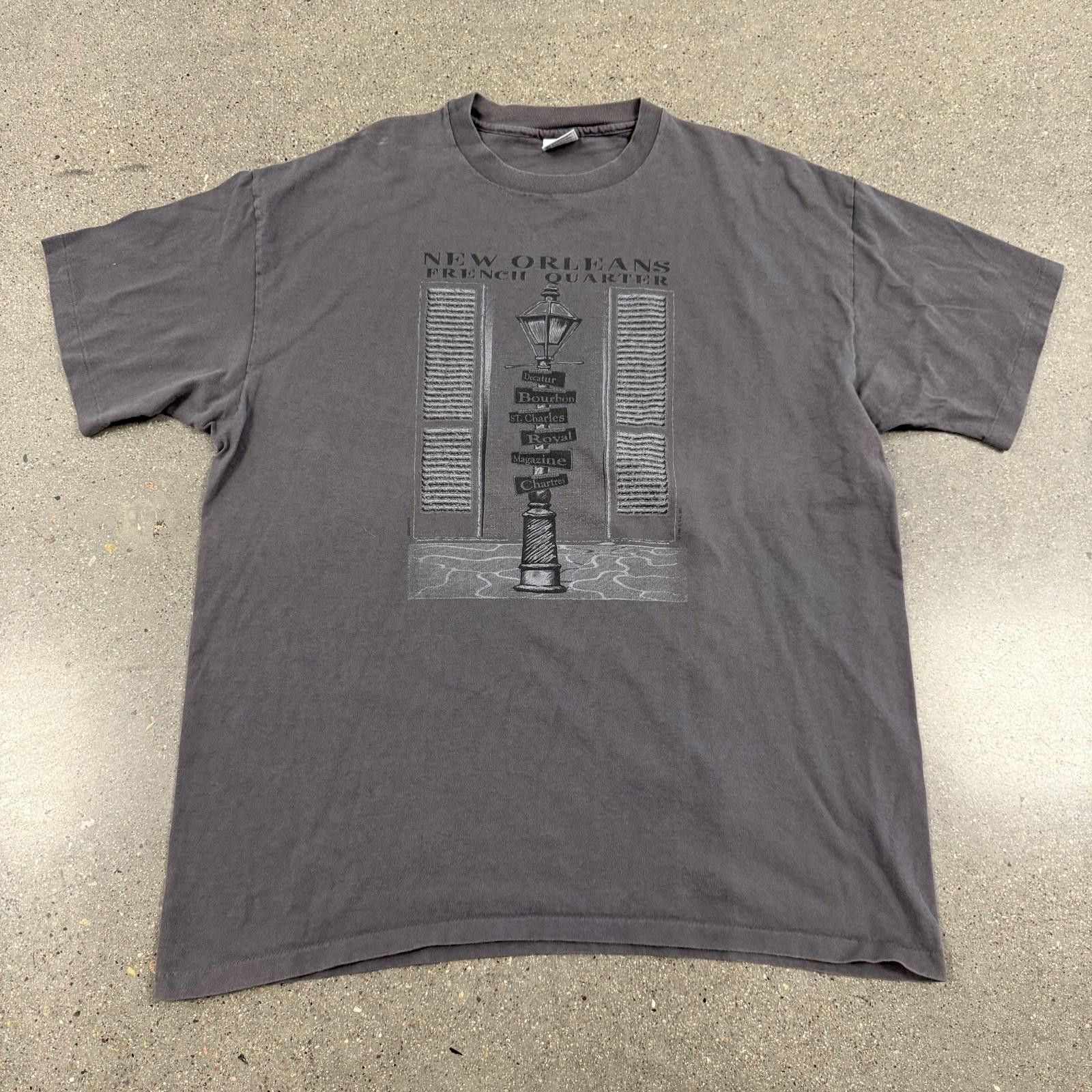 Anvil Vtg 90s New Orleans French Quarter Shirt Single Stitch 2XL Size US XXL / EU 58 / 5 - 1 Thumbnail