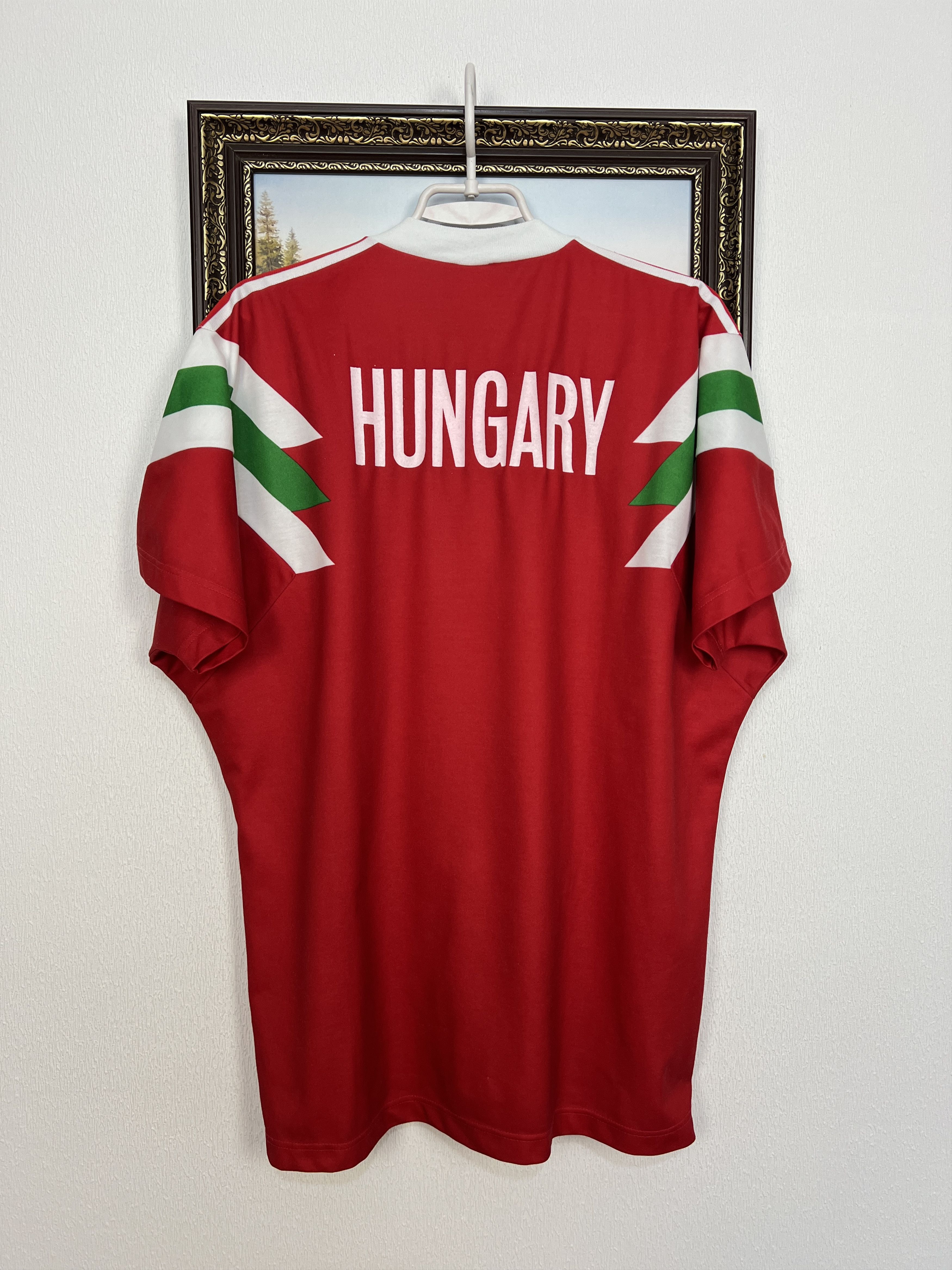 Adidas Hungary Football Olympics Shirt Jersey National Team Trikot Size US L / EU 52-54 / 3 - 8 Thumbnail