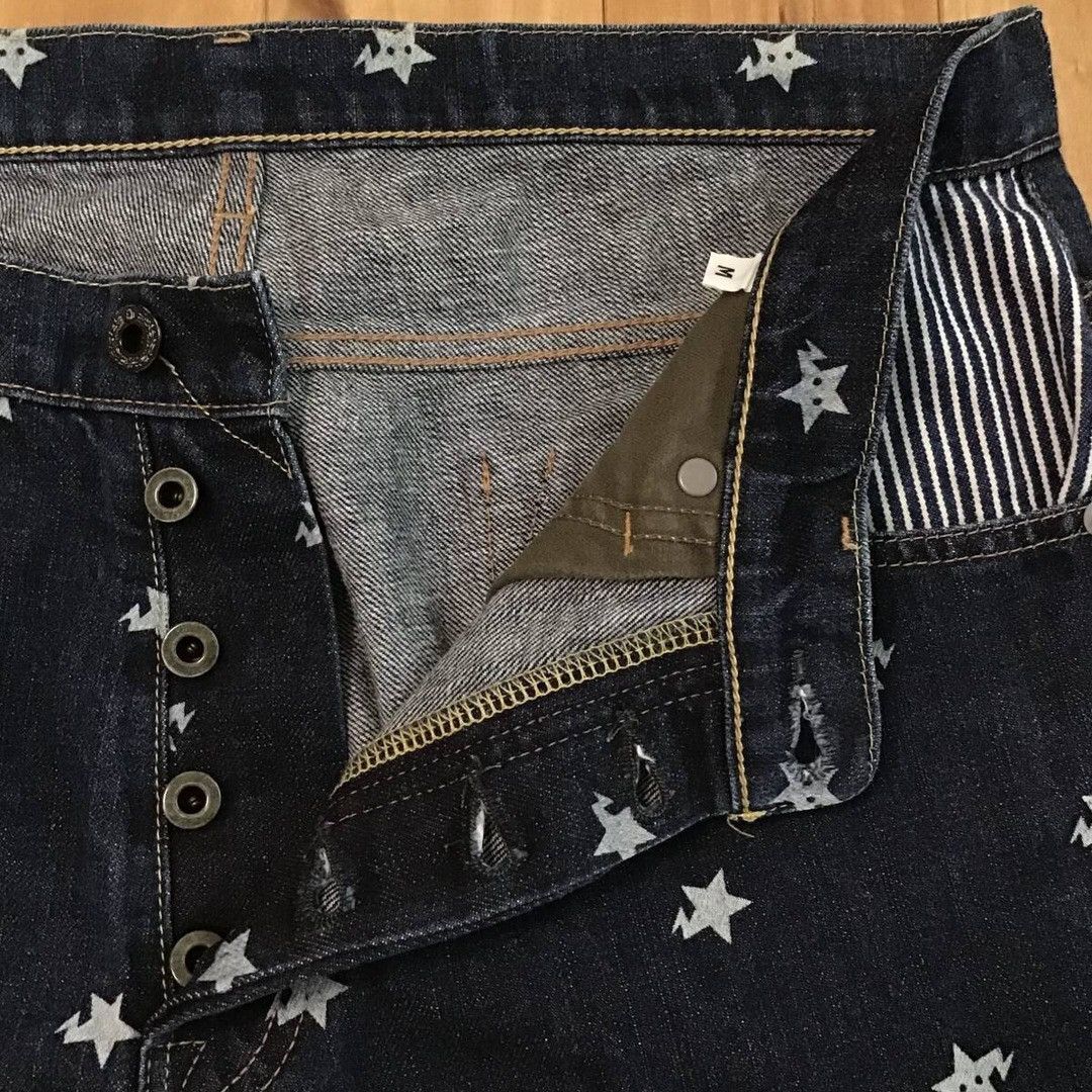 Bape BAPE STA Denim Shorts a bathing ape star BAPESTA ★size M Size US 32 / EU 48 - 7 Thumbnail