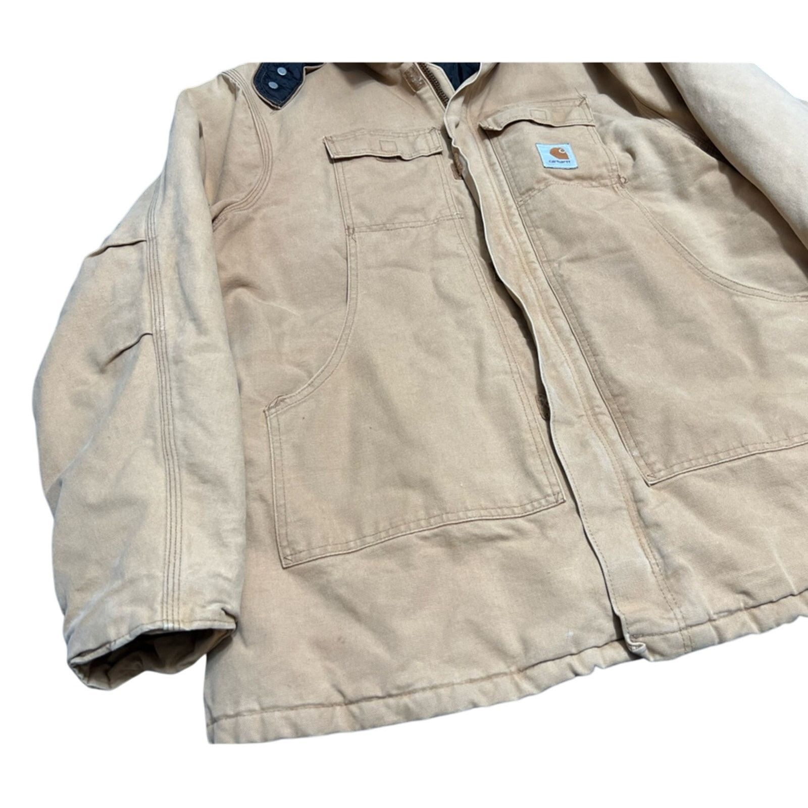 Carhartt VTG Carhartt Jacket CQ186 Chore Coat Canvas 90s UNION MADE Size US XXL / EU 58 / 5 - 3 Thumbnail