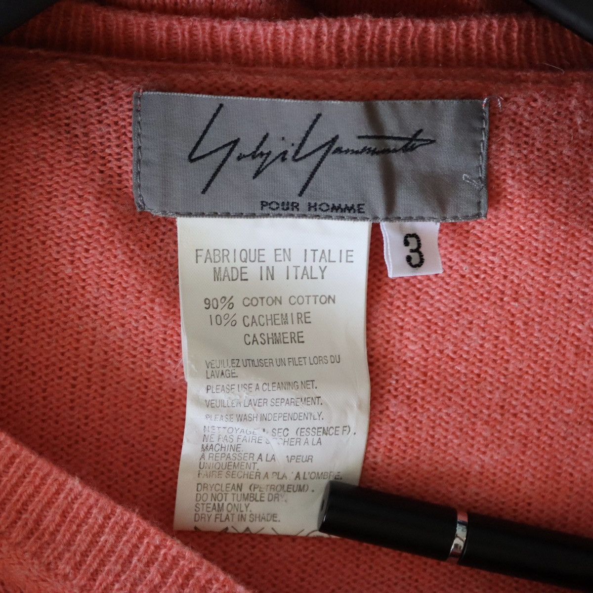 Yohji Yamamoto Yohji Yamamoto Pour Homme SS08 Cashmere Knitted Sweater Size US L / EU 52-54 / 3 - 3 Thumbnail