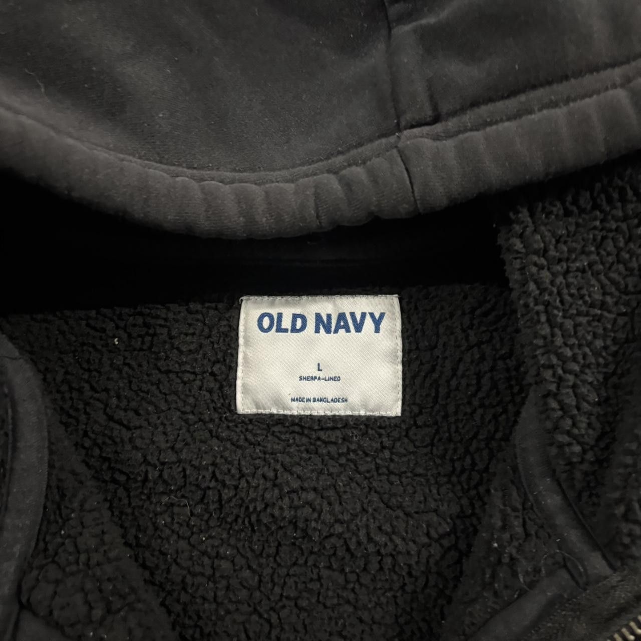 Vintage Crazy Vintage Y2K/2000s Black Blank Sherpa Lined Essential Zip Up Hoodie! Size L Size US L / EU 52-54 / 3 - 6 Thumbnail