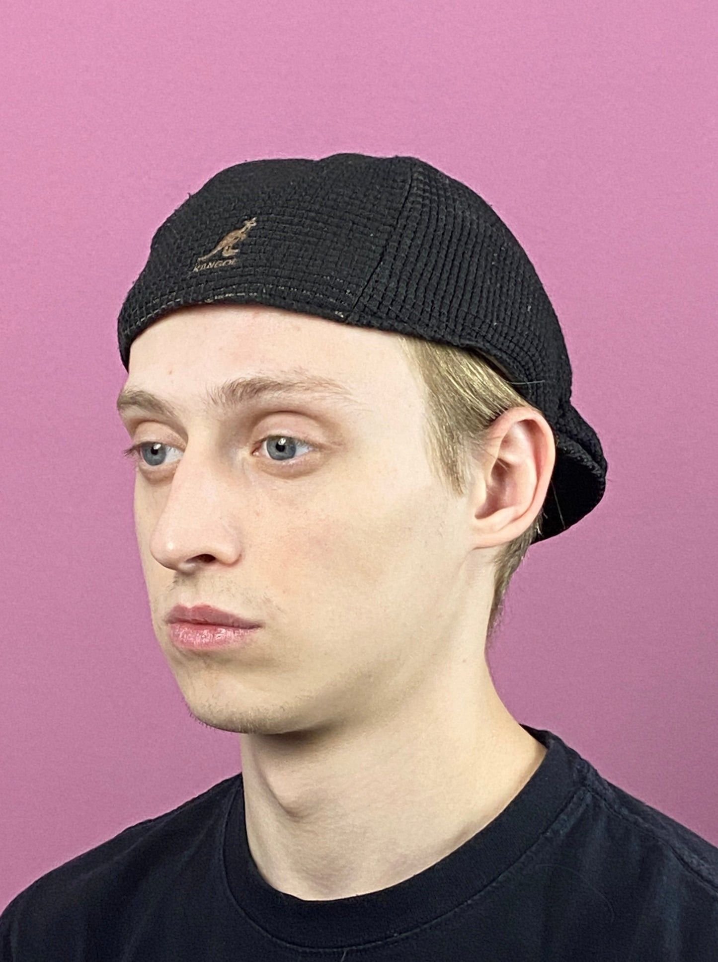 Kangol × Vintage 90s Kangol Logo Vintage Flat Cap - M Brow Polyester Blend Size ONE SIZE - 2 Thumbnail