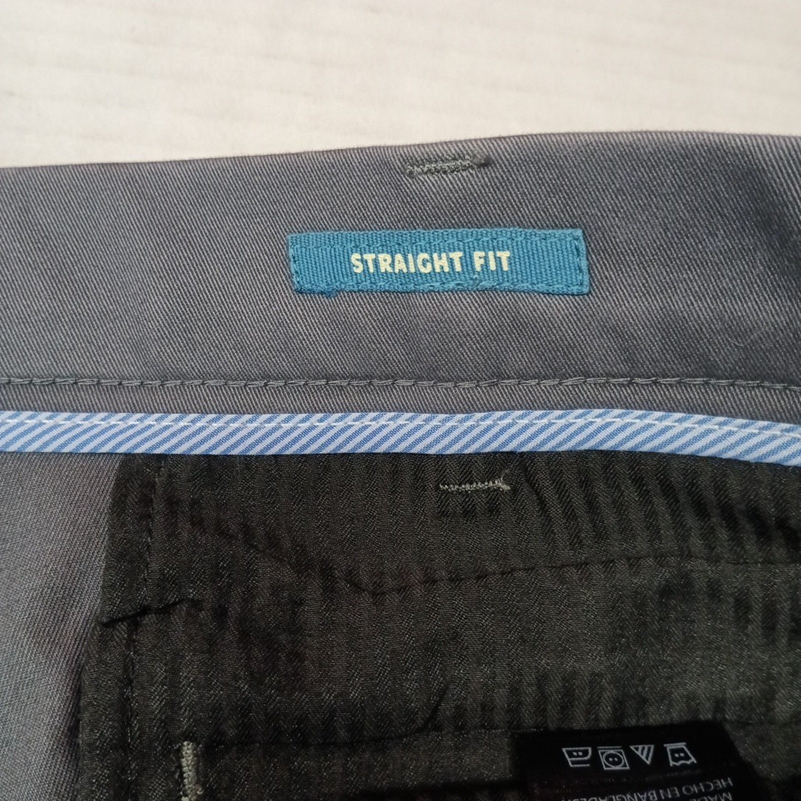 Haggar Haggar Performance Slacks Men's Size 40x32 Gray Straight Fit Size US 40 / EU 56 - 5 Thumbnail