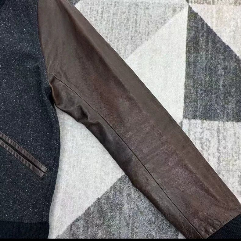 Visvim VISVIM 14AW BARNSTORM fleece jacket with kangaroo leather s Size US M / EU 48-50 / 2 - 7 Thumbnail