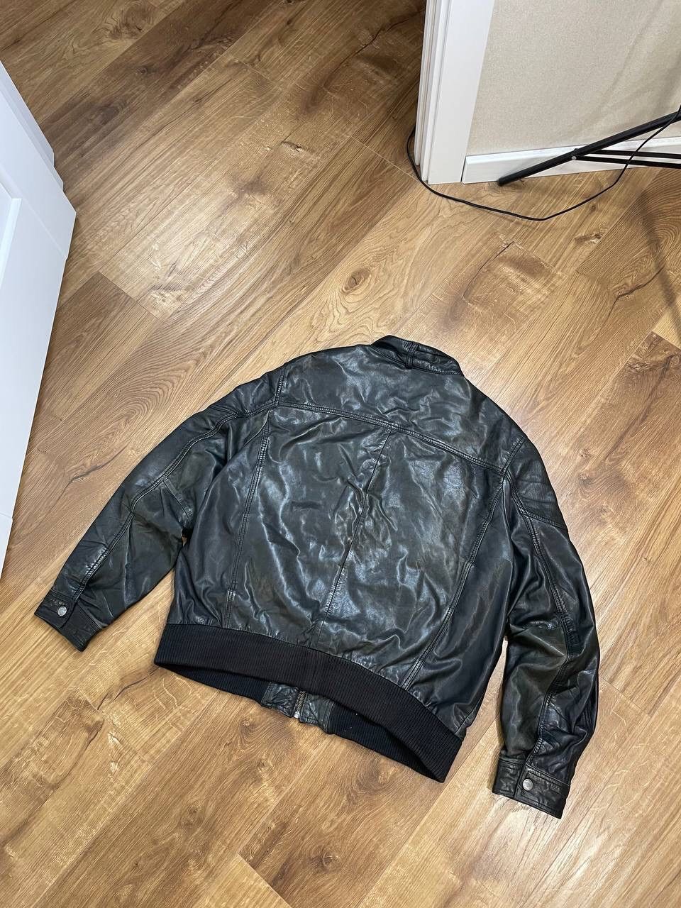 Genuine Leather Vintage Genuine Leather Aviator Leather Jacket Garment Dyed Size US L / EU 52-54 / 3 - 13 Thumbnail