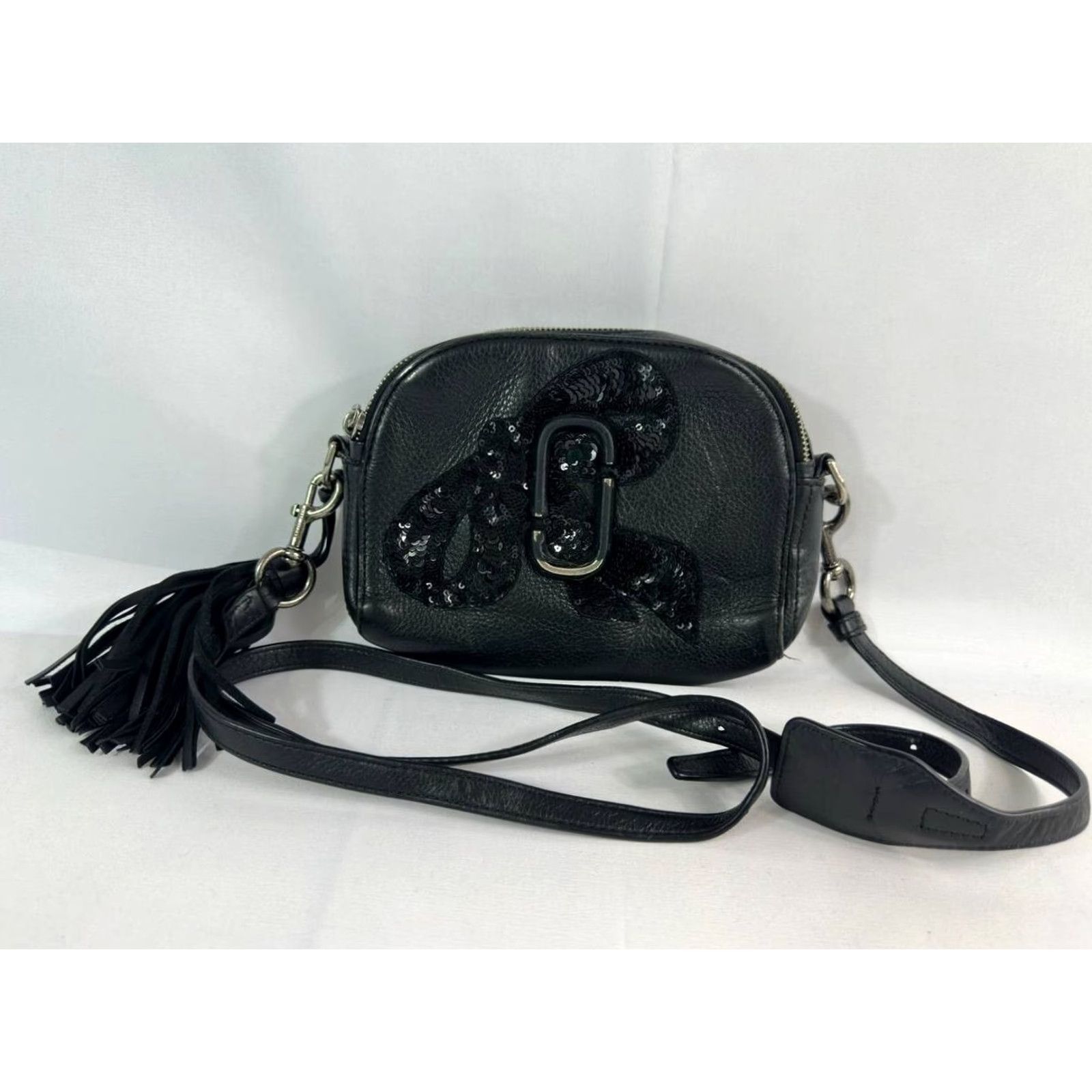 Marc Jacobs Marc Jacobs Snapshot Leather Crossbody Bag Black Womens Crossbody Bag Size ONE SIZE - 2 Thumbnail