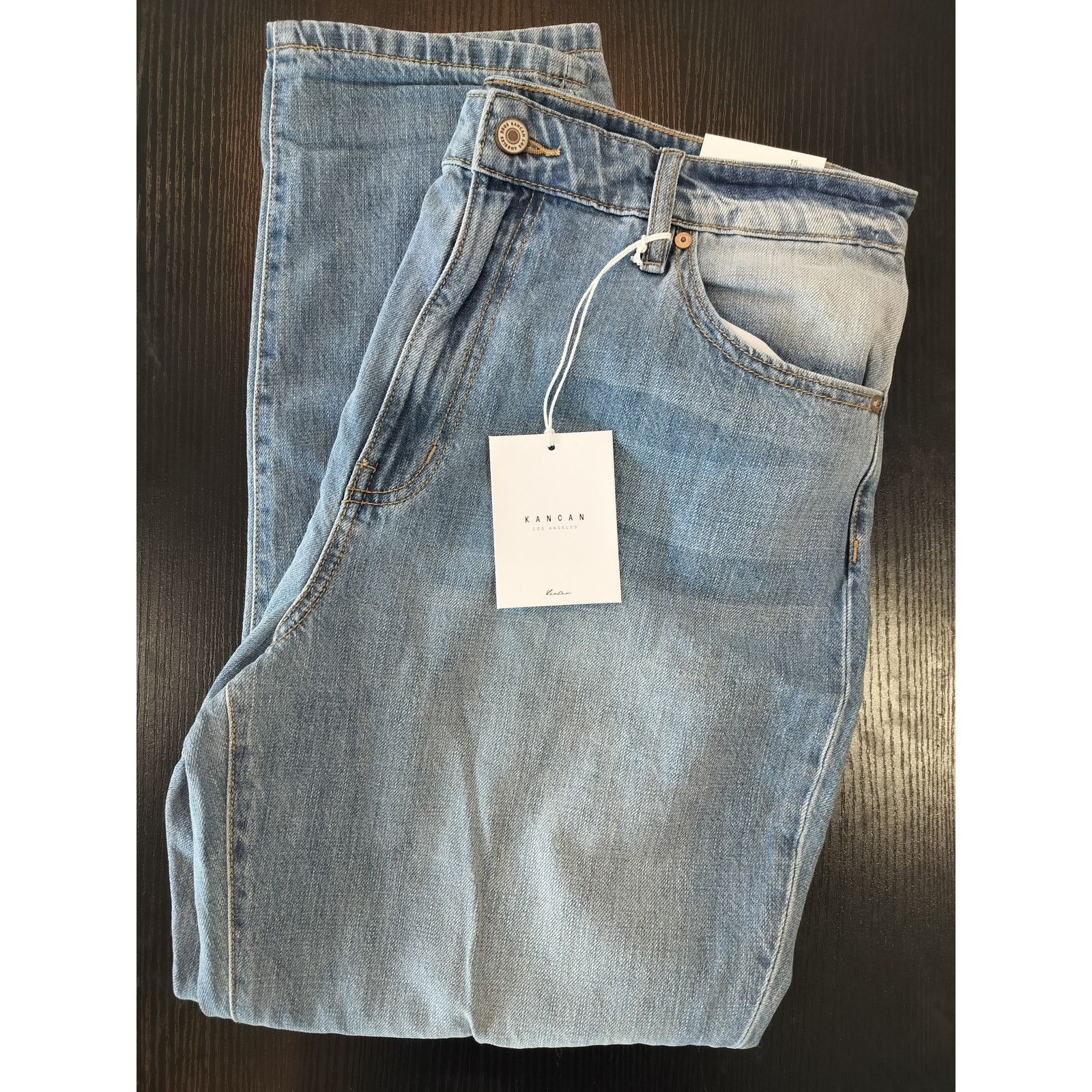 Other KanCan Women’s Size 15/31 High Waist Mom Jeans Tapered Leg Size 31" - 4 Thumbnail