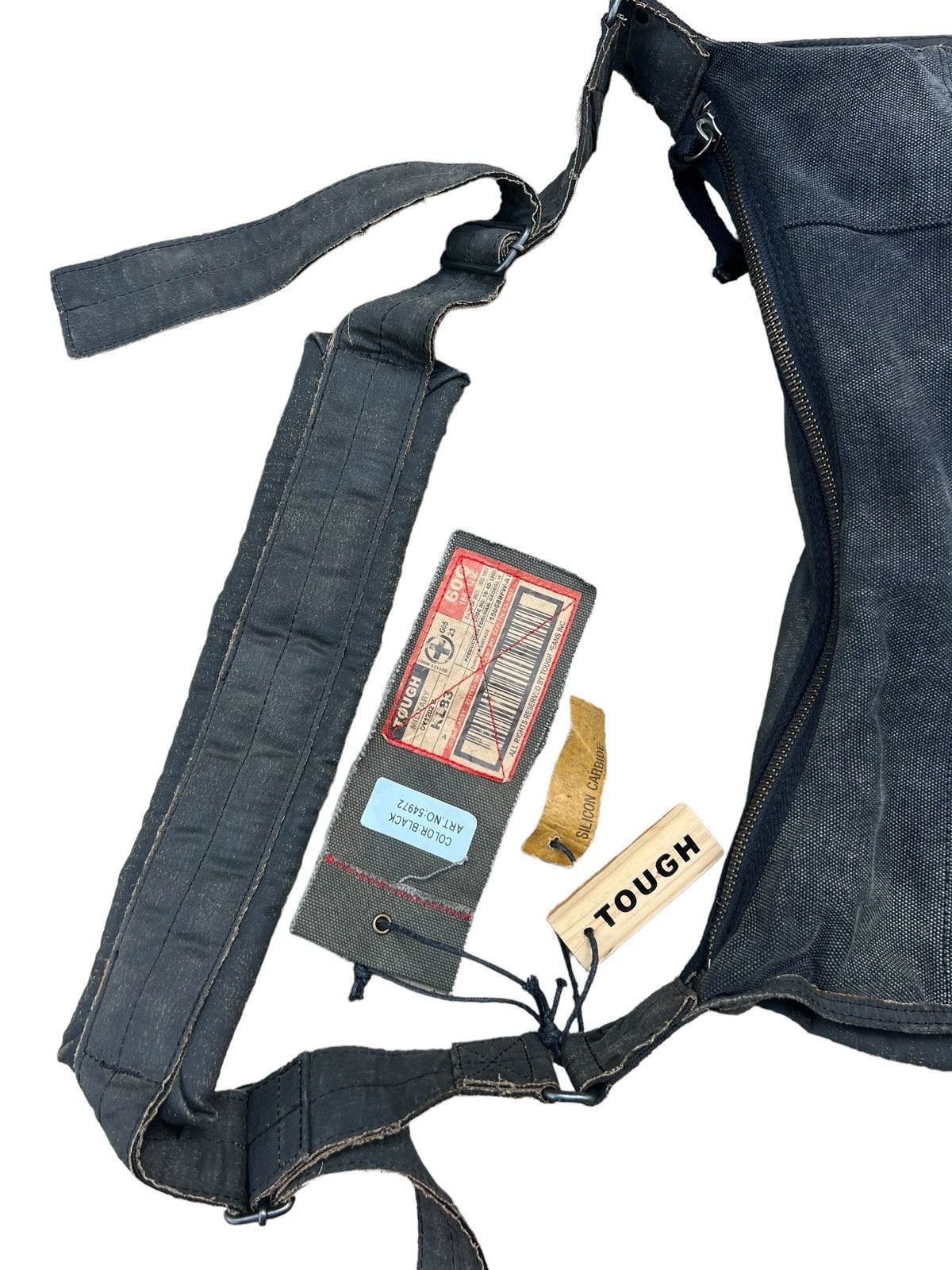 Vintage RARE! Vintage Tough Jeans Military Distress Wax Large Bag Size ONE SIZE - 23 Thumbnail