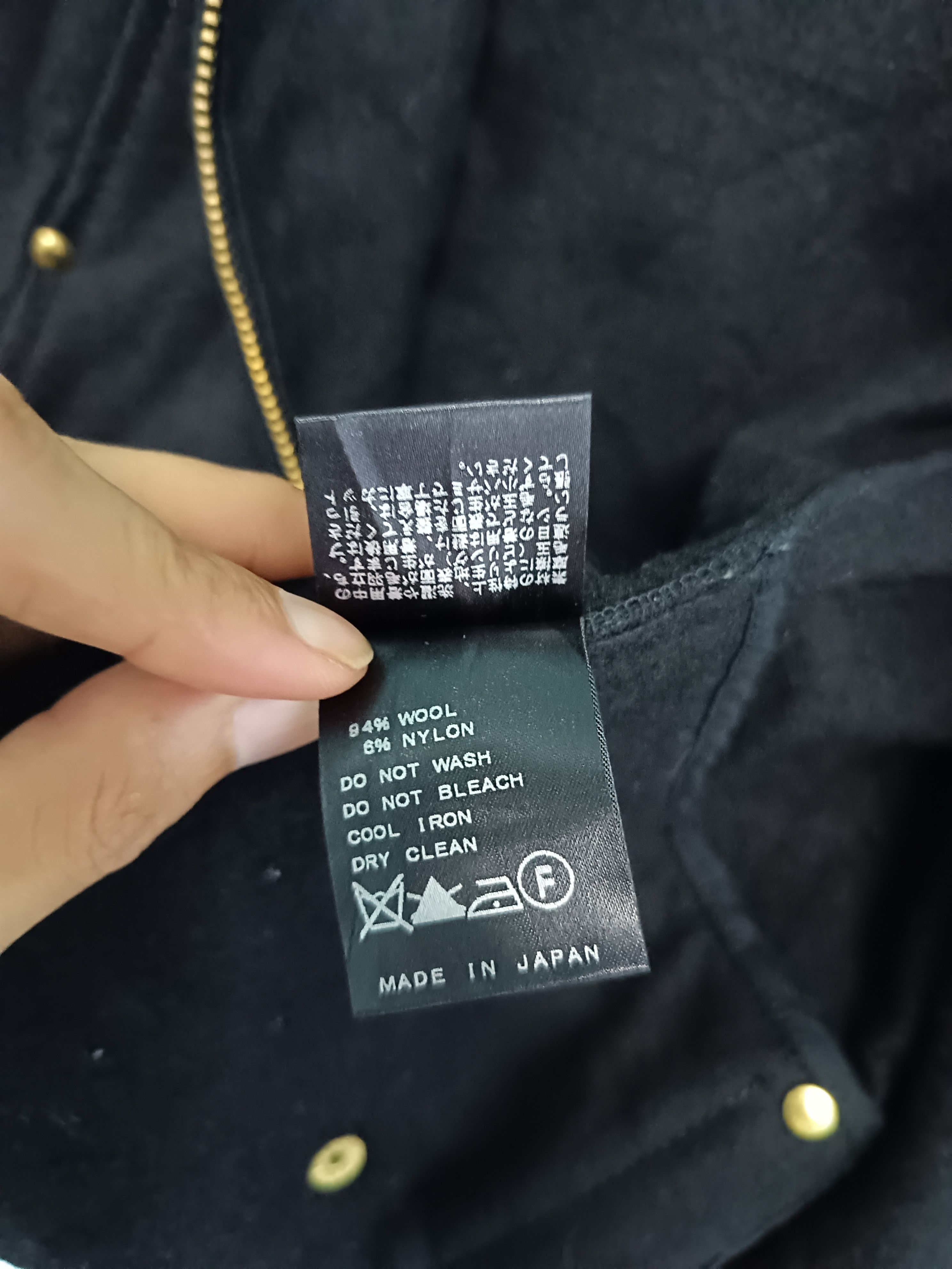 Designer × Japanese Brand Muse Asymmetric Zip Wool Blend Black Jacket Size S / US 4 / IT 40 - 6 Thumbnail