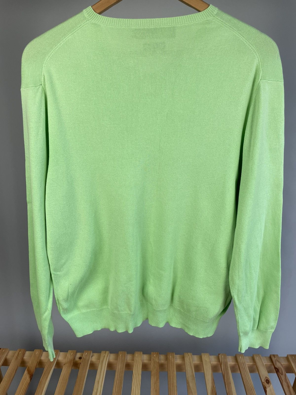 Designer × Polo Ralph Lauren × Vintage Polo Ralph Lauren cotton v neck sweater Size US L / EU 52-54 / 3 - 4 Thumbnail