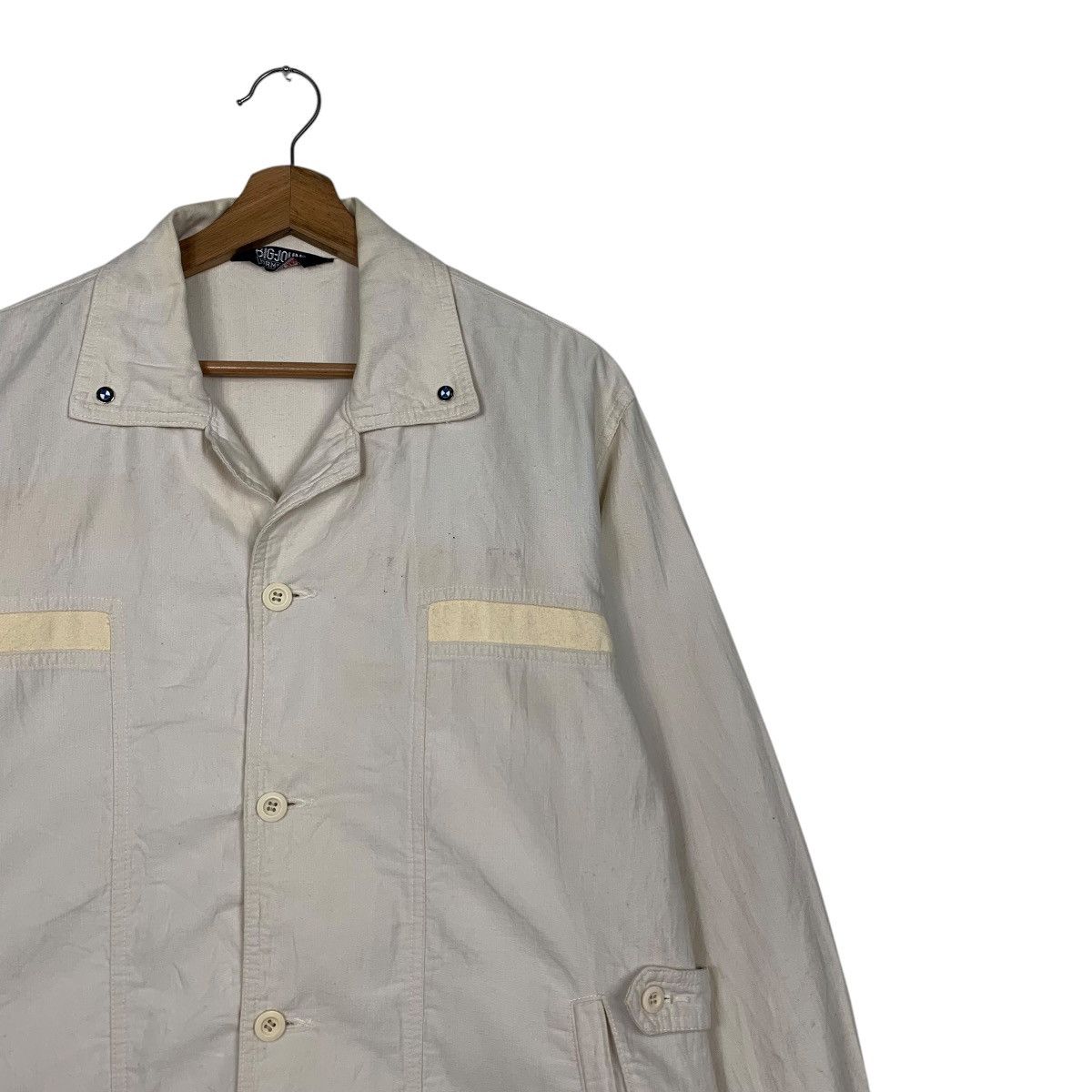 Big John Vintage 80’s BIG-JOHN For Men Work Shirt Jacket #2789-C126 Size US L / EU 52-54 / 3 - 4 Thumbnail