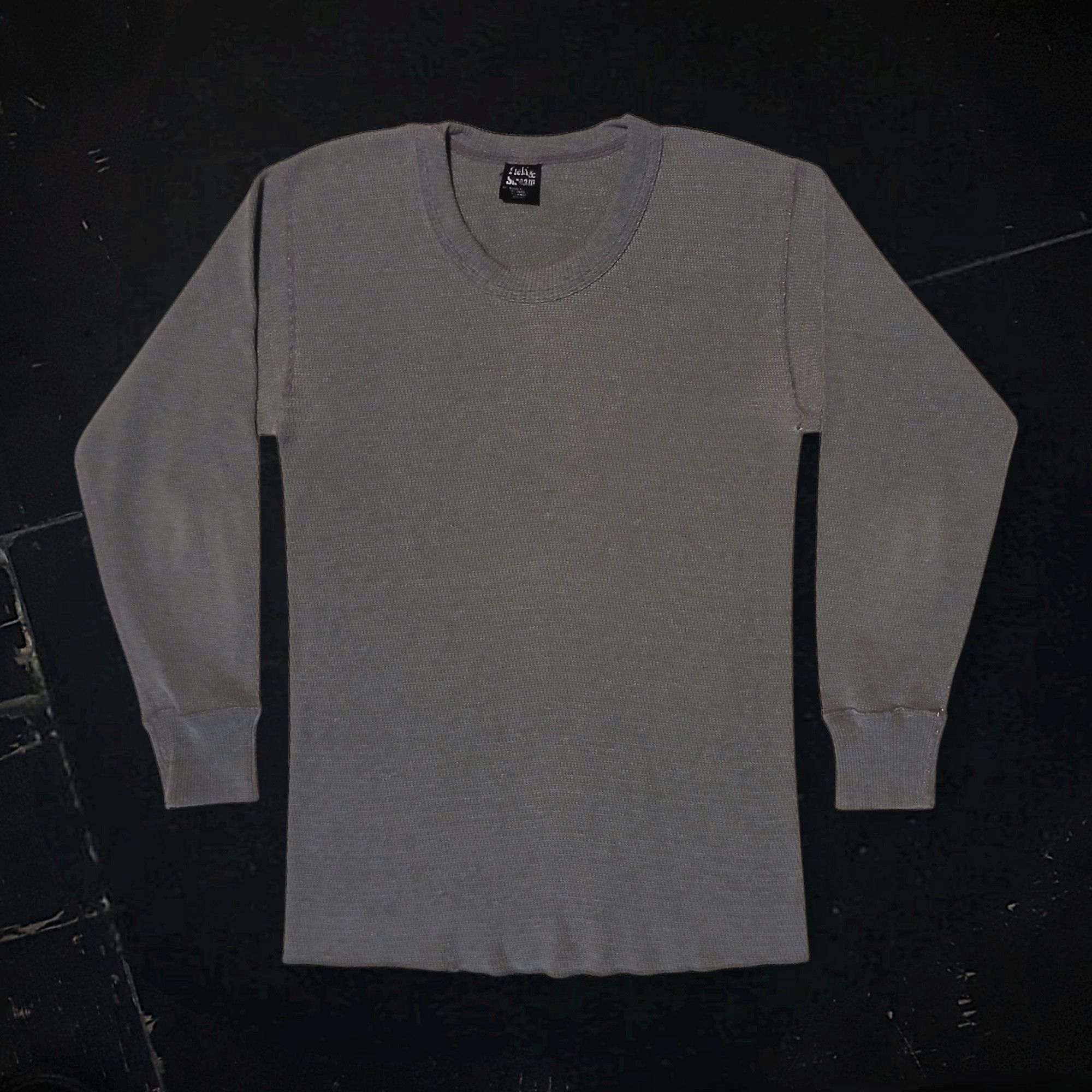 Field & Stream Vtg 70s 80s Field & Stream Grey Waffle Raschel Knit Thermal Size US S / EU 44-46 / 1 - 1 Thumbnail