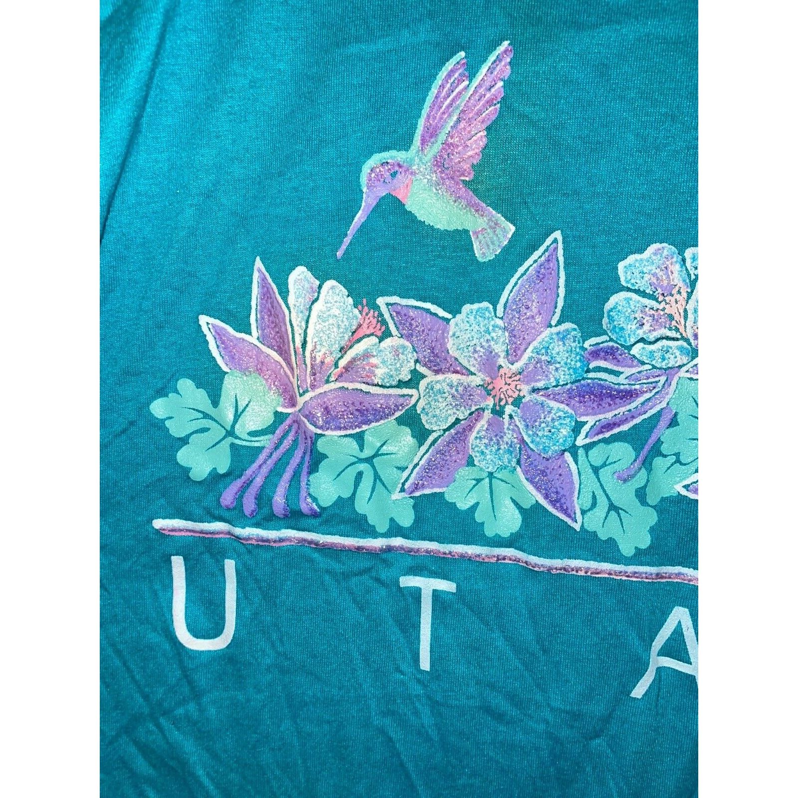 Jerzees Vintage Utah Test Print Shirt Wisconsin Bird Tee VTG 90s M M Size US M / EU 48-50 / 2 - 3 Thumbnail