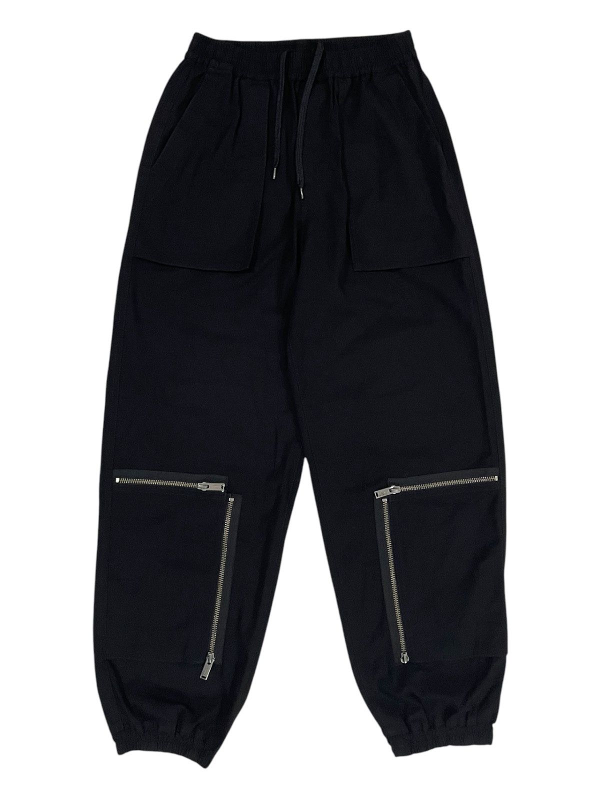 Undercover Super Baggy Bondage Zipper Black Drawstring Pants GUxŪ Size US 30 / EU 46 - 2 Thumbnail