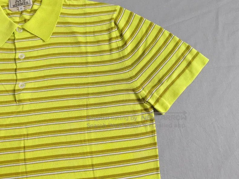 Hermes Hermes Short Sleeve Knit Polo Shirt, 100% Sea Island Cotto Size US M / EU 48-50 / 2 - 5 Thumbnail