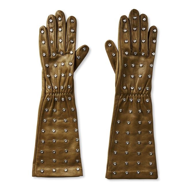 Bottega Veneta Bottega Veneta Bv Gloves in Green Size ONE SIZE - 1 Thumbnail