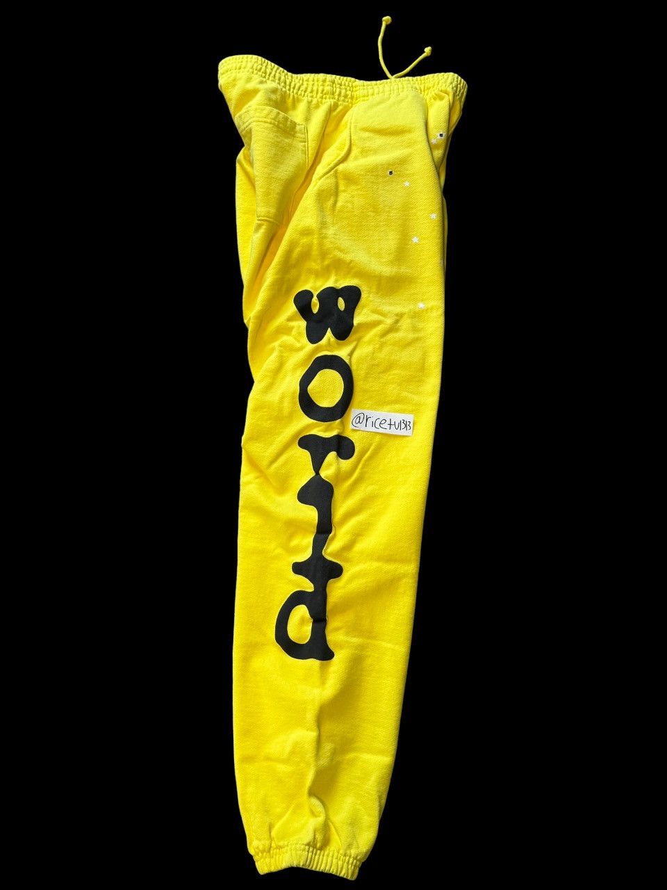 Sp5der × Young Thug 💛 YELLOW BELUGA SP5DER WORLDWIDE PANTS💛 Size US 32 / EU 48 - 3 Thumbnail