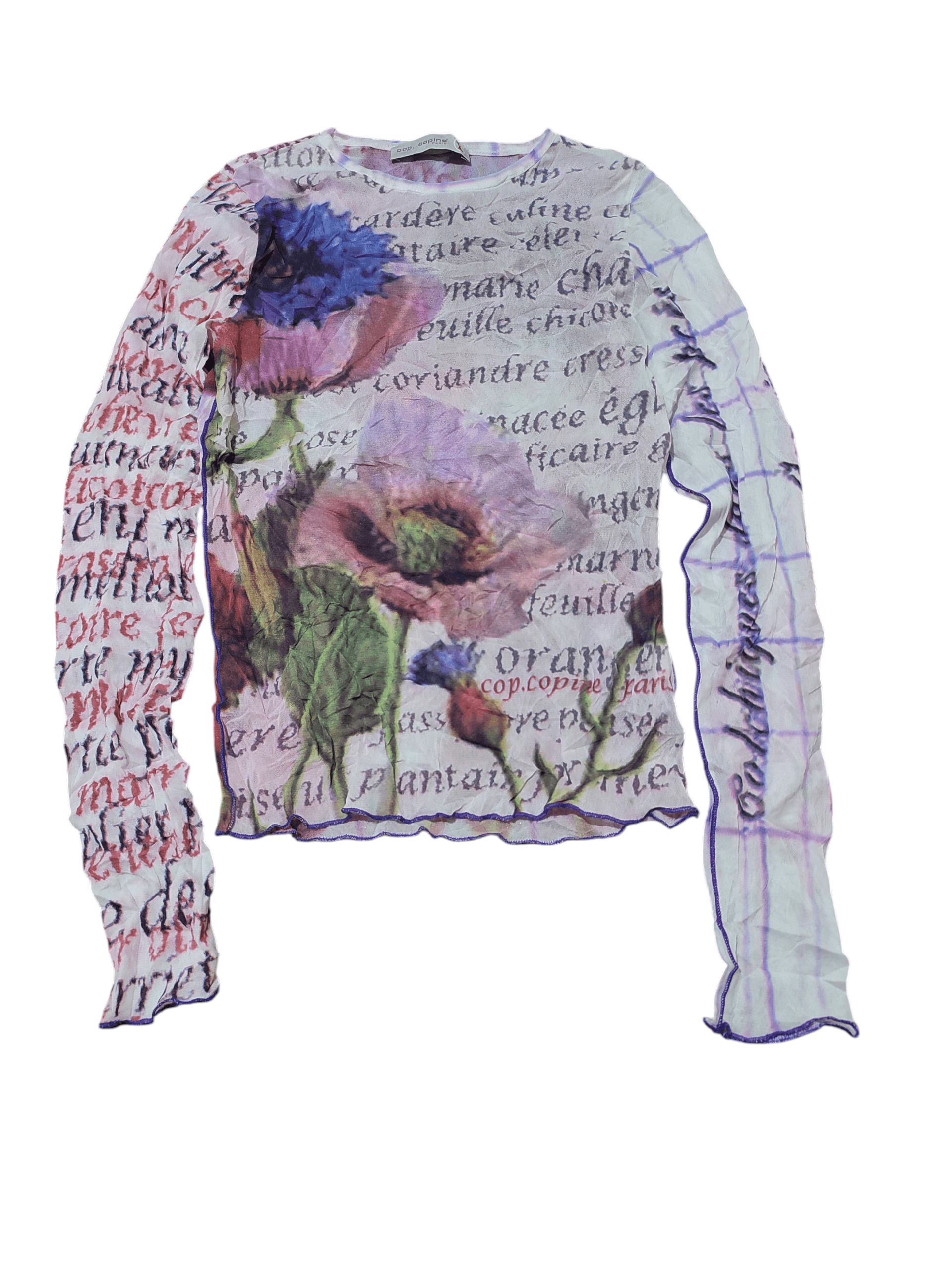 Cop Copine Vintage 90s Cop Copine Mesh LS Top Size S / US 4 / IT 40 - 2 Thumbnail