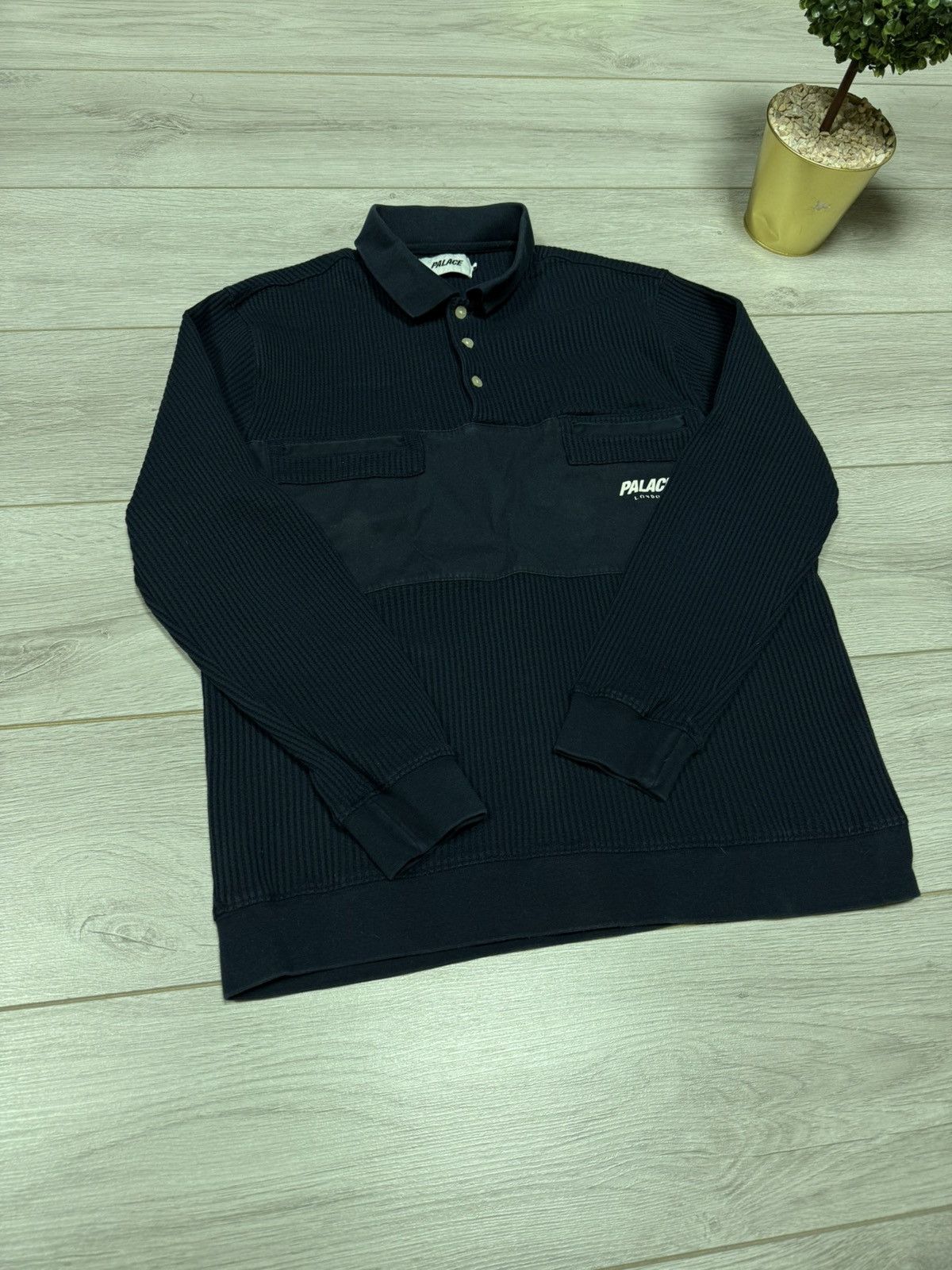 Palace Palace Waffle on Polo long sleeve Size US L / EU 52-54 / 3 - 4 Thumbnail