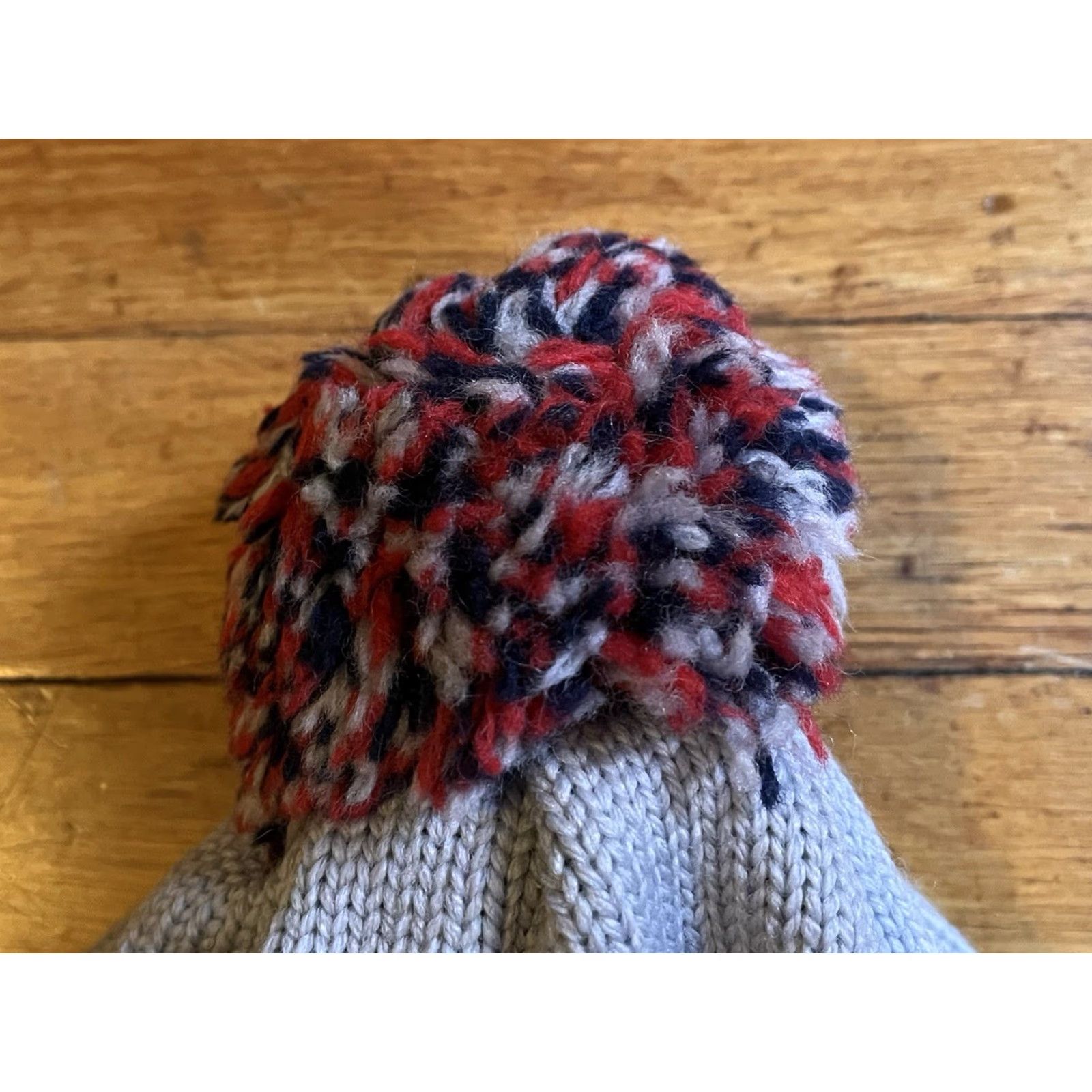 CB Sports VINTAGE CB Sports Beanie Hat One Size Gray 90s Ski Wool Pom Pom Panther Womens/Mens? Size US 35 - 3 Thumbnail
