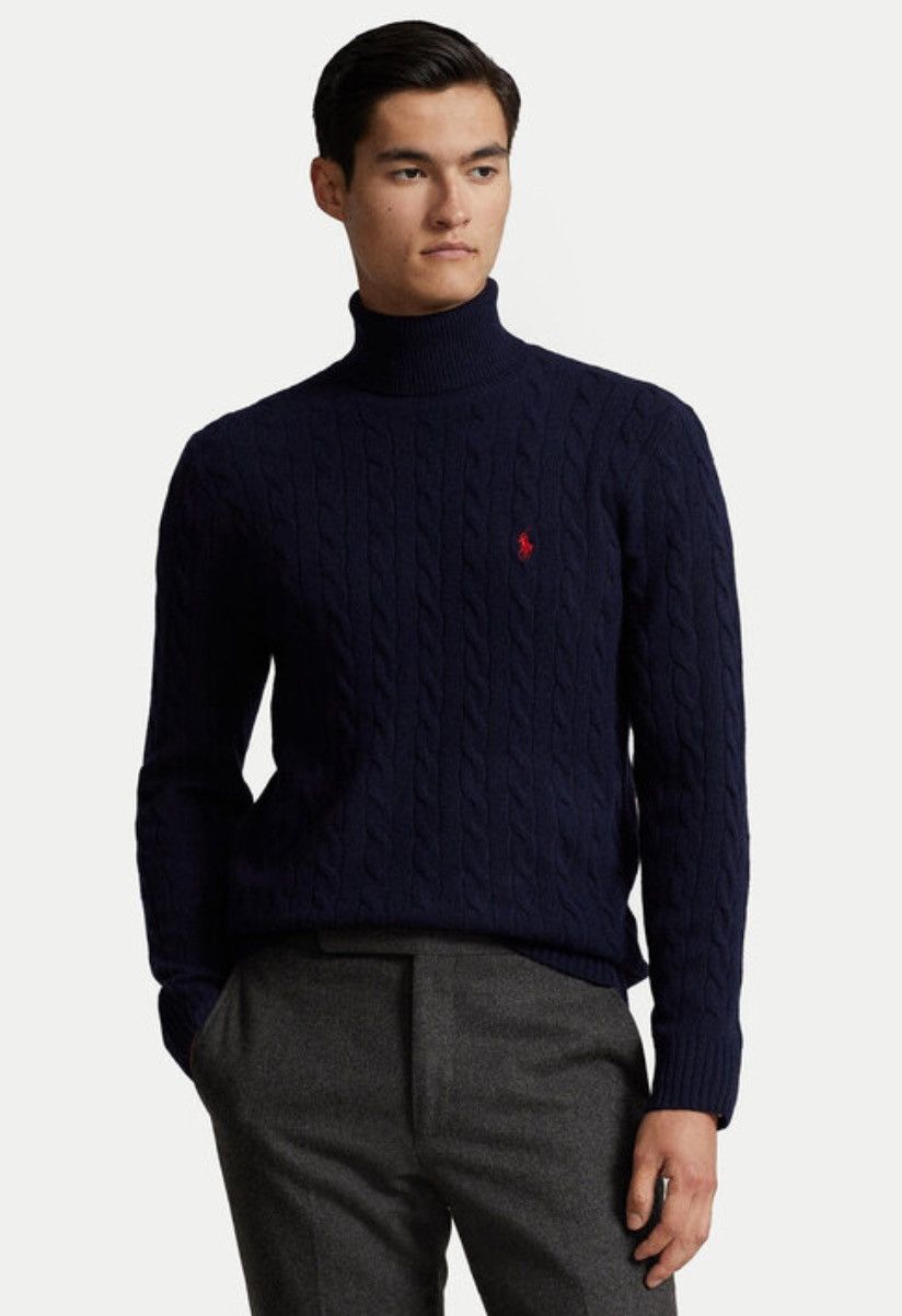Polo Ralph Lauren × RRL Ralph Lauren × Ralph Lauren Rollkragenpullover knit sweater Ralph Lauren size L Size US L / EU 52-54 / 3 - 1 Thumbnail