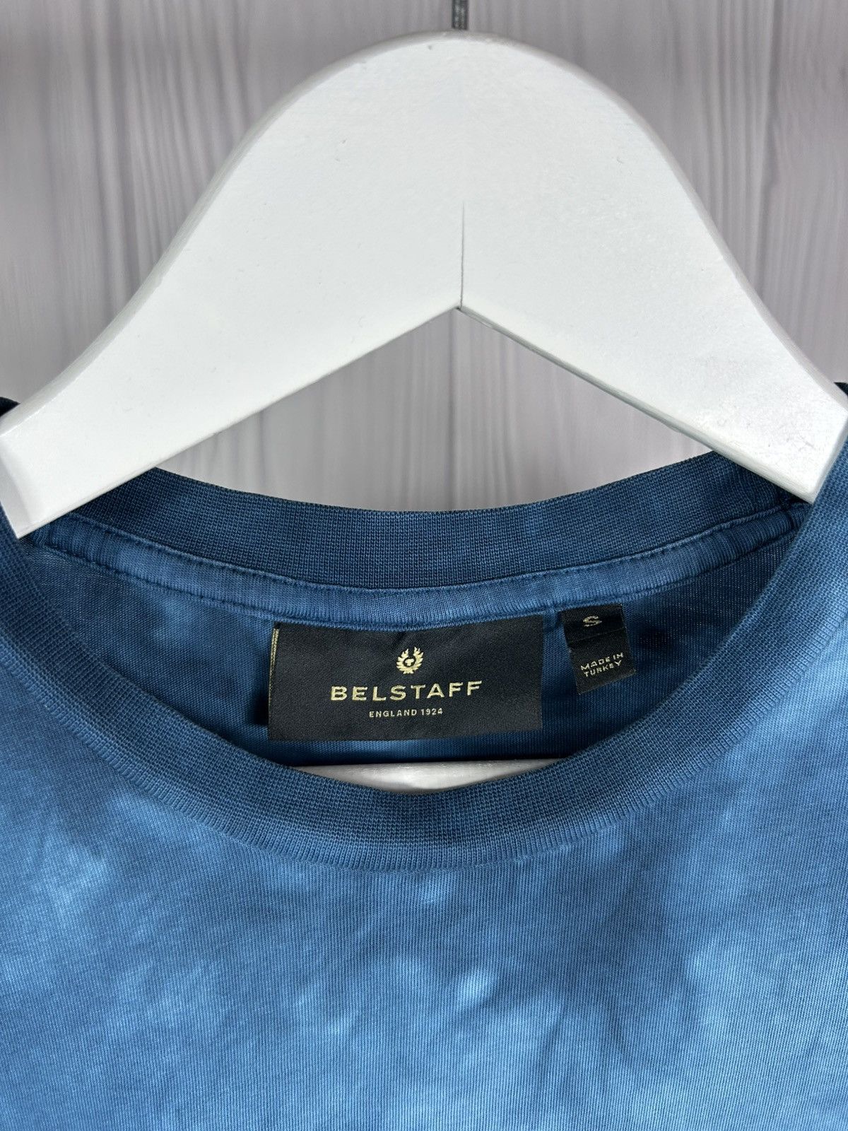 Belstaff Belstaff Men's Patch Logo Tie Dye T-Shirt in Ocean Blue S Size US S / EU 44-46 / 1 - 5 Thumbnail