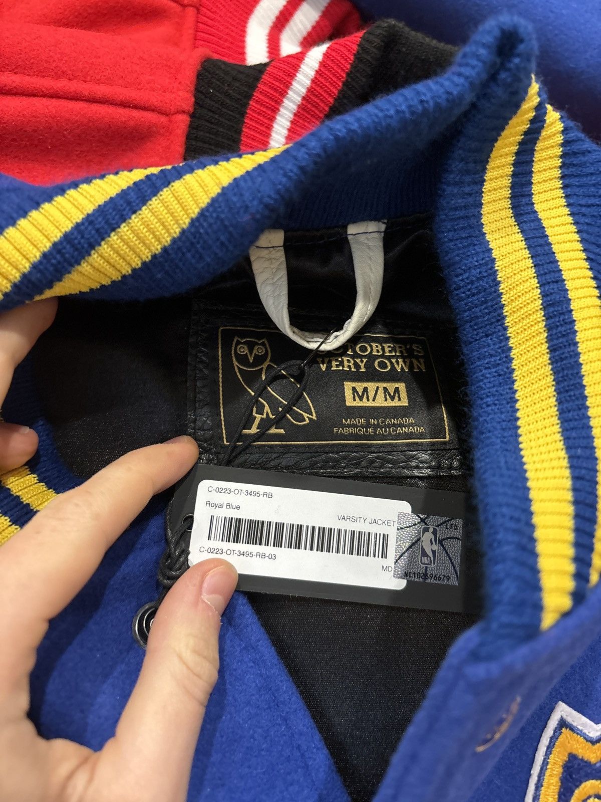 OVO x NBA GS Warriors Varsity Jacket