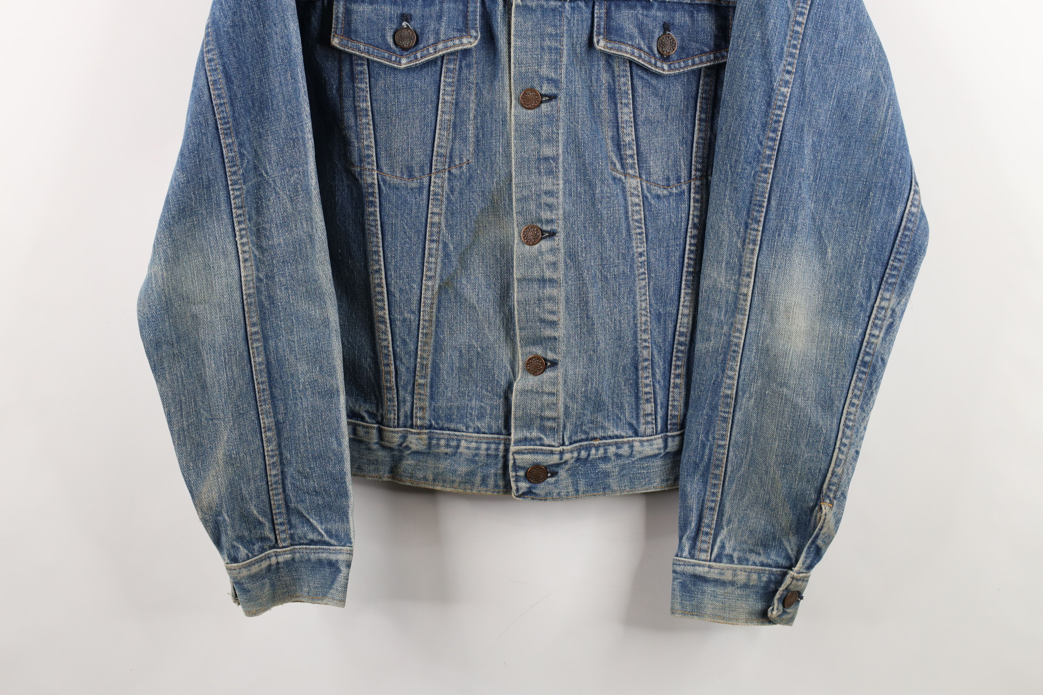 Vintage Vintage 60s 70s Streetwear Denim Jean Trucker Jacket USA Size US M / EU 48-50 / 2 - 3 Thumbnail