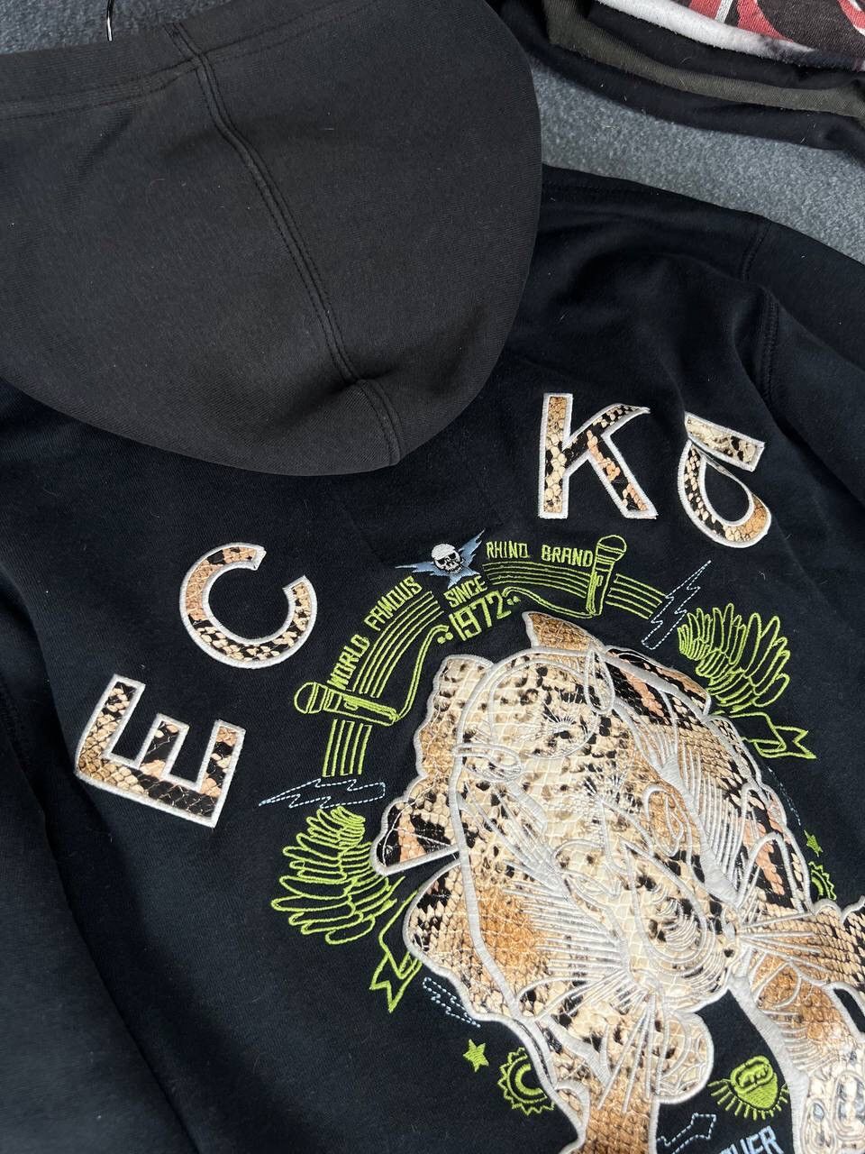 Ecko Unltd. Ecko Unltd Vintage Faded Black Zip Up Hoodie Size US M / EU 48-50 / 2 - 8 Thumbnail