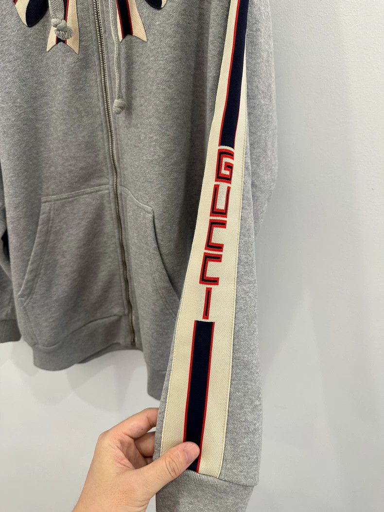 Gucci Gucci Bow Letter Logo Gray Zipper Jacket 2501-Nextarrow Size US M / EU 48-50 / 2 - 5 Thumbnail