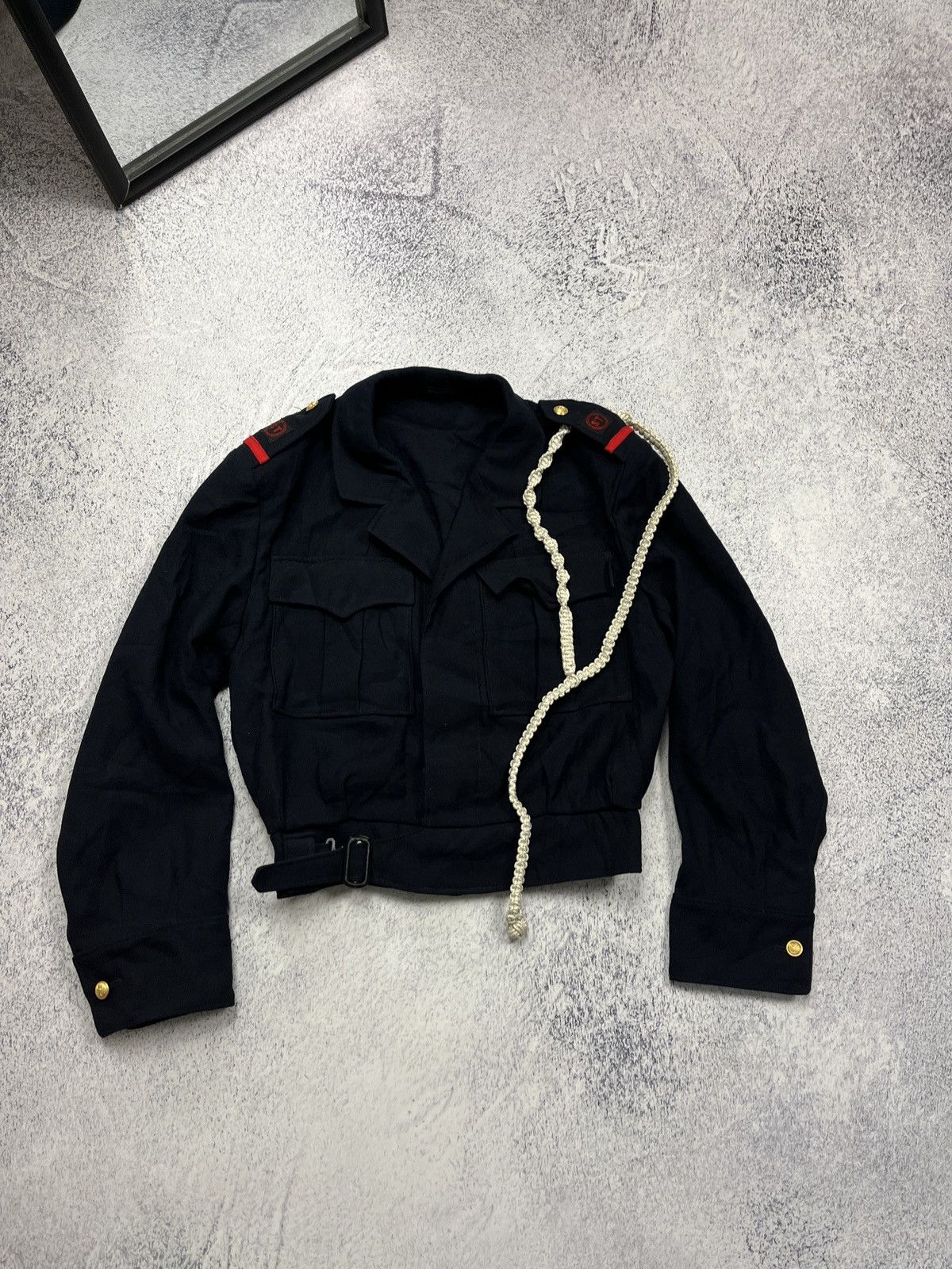 Vintage Vintage Military Navy Sea Scouts Naval Cadet Cropped Jacket Size US S / EU 44-46 / 1 - 1 Thumbnail