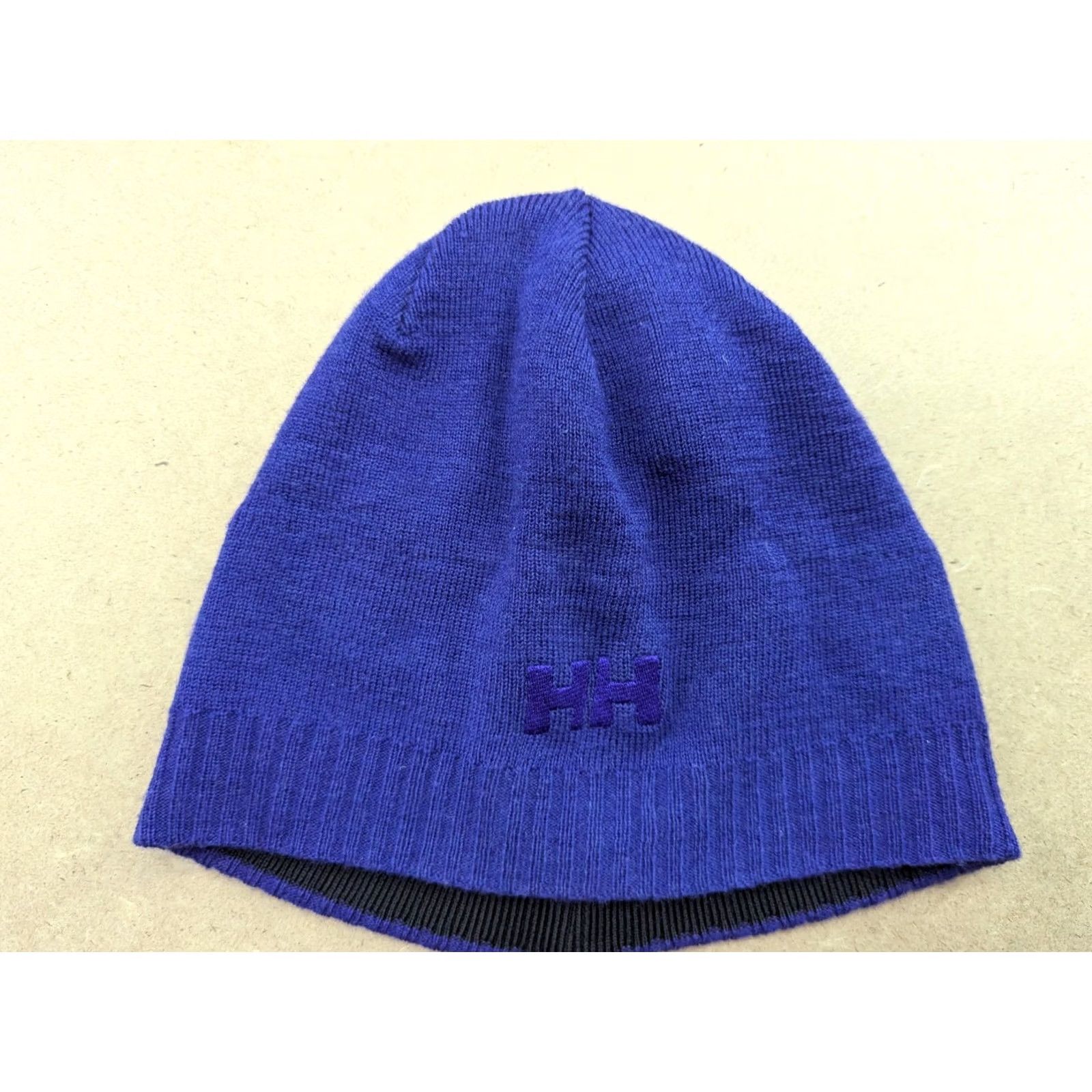 Helly Hansen Helly Hansen Beanie Hat Size Purple Lined Knitted Wool Solid Unisex Adults Mens Womens 100% Wool Beanie Hat Shirt Size ONE SIZE - 2 Thumbnail
