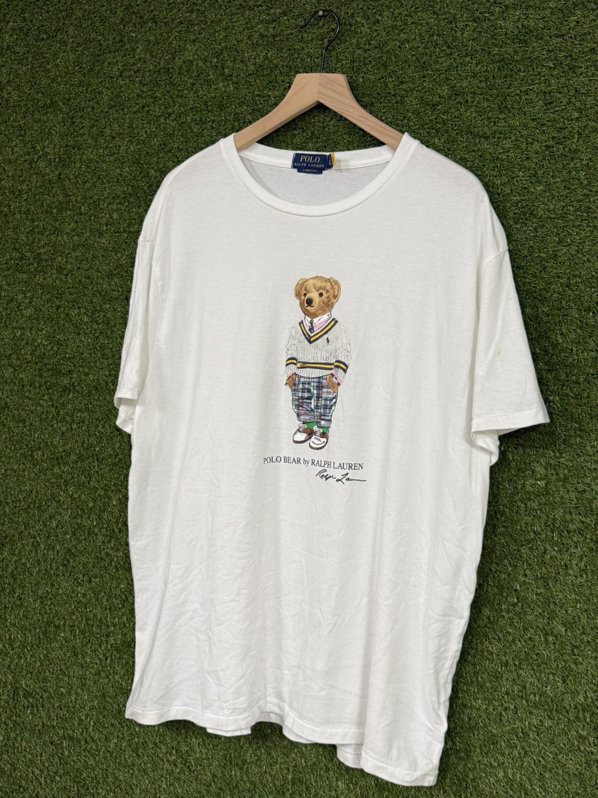 Polo Ralph Lauren Polo Ralph Lauren Prep Bear White Logo Tee XL Size US XL / EU 56 / 4 - 1 Thumbnail