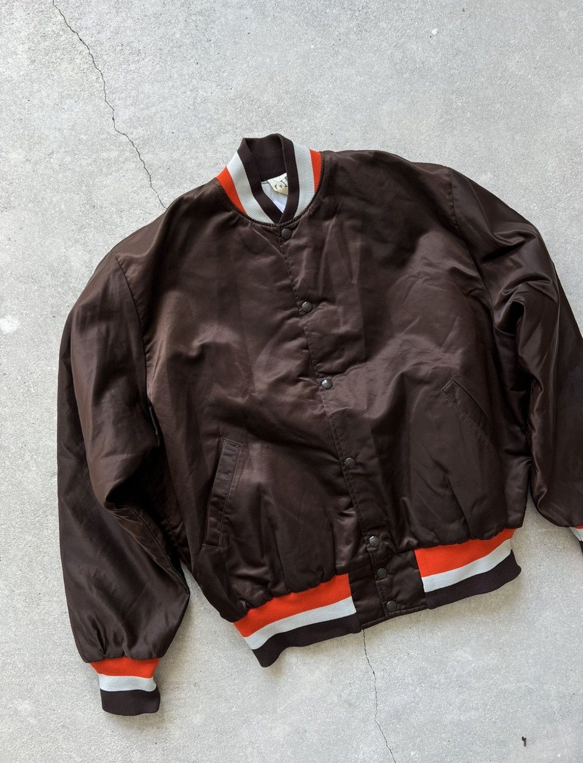 Vintage Vintage Browns Varsity Bomber Jacket Size US L / EU 52-54 / 3 - 5 Thumbnail