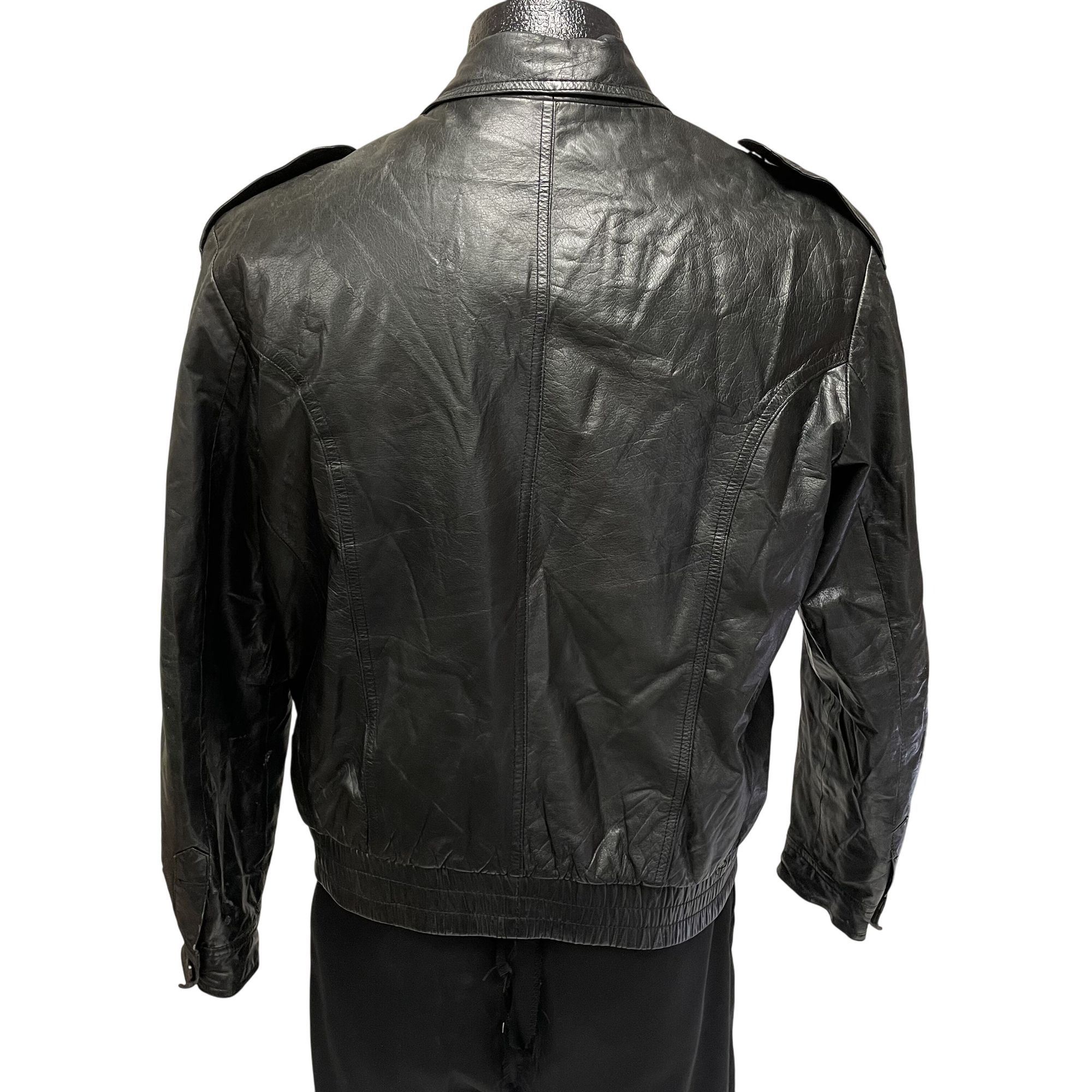 Other Vtg Cellini CAFE RACER Leather Motorcycle Biker Bomber Size US S / EU 44-46 / 1 - 3 Thumbnail