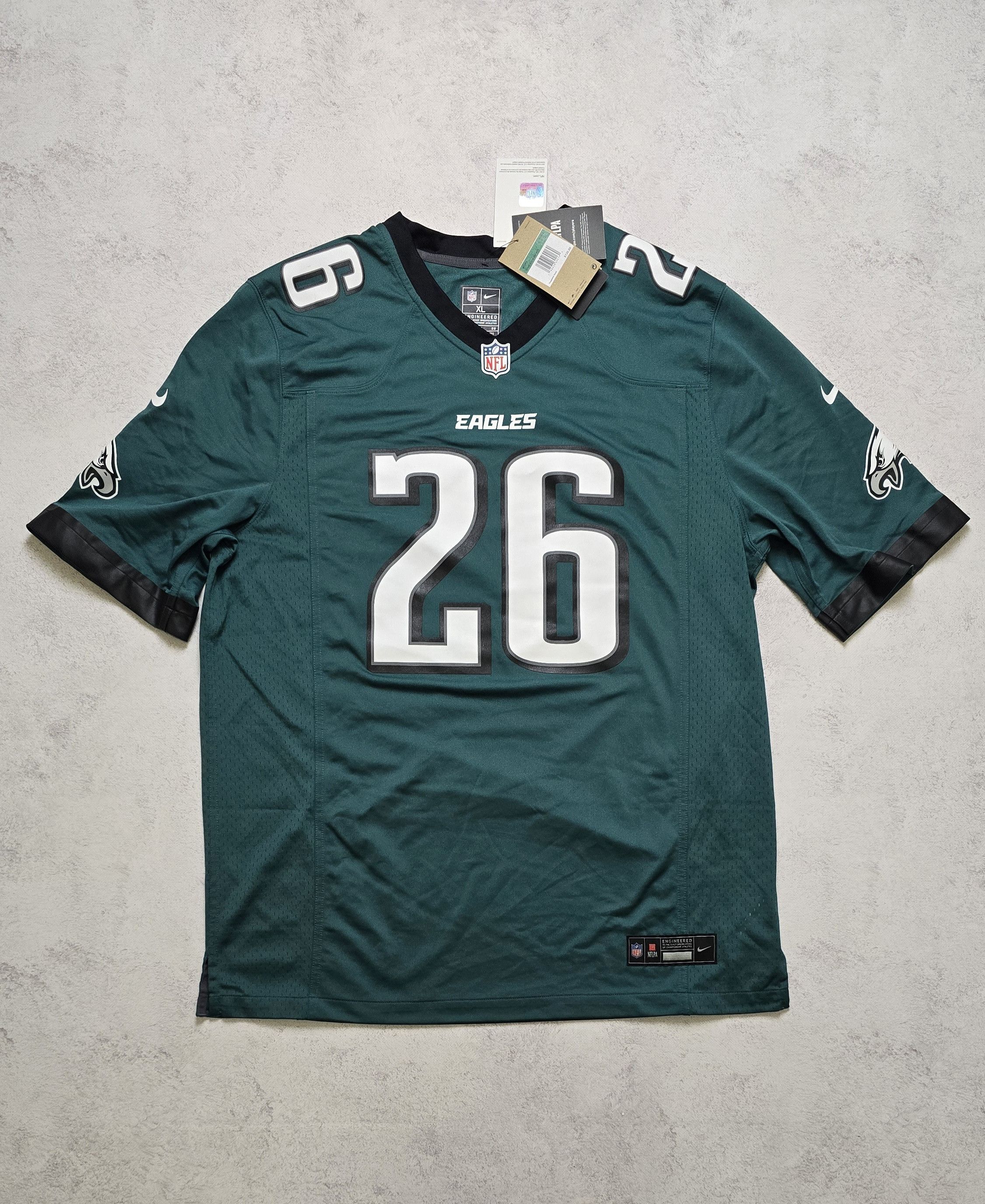 Nike Philadelphia Eagles Barkley Midnight Green Game Jersey Size US XL / EU 56 / 4 - 1 Thumbnail