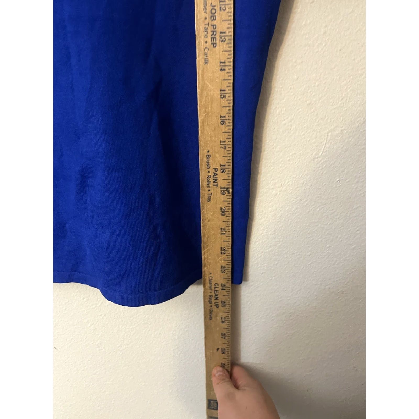 Vintage Cable & Gauge Tee Royal Blue Scoop Neck V-Cut Short Sleeves Beads Size PL Womens T-Shirt Vintage No Size 36" / US 14 / IT 50 - 5 Thumbnail