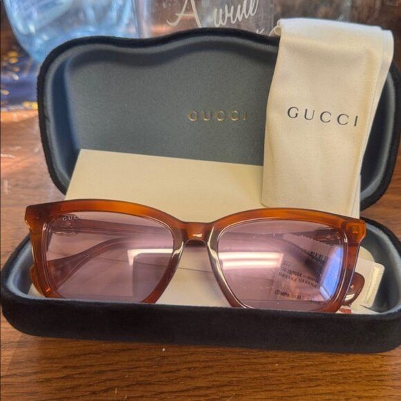 Gucci Gucci Women's Sunglasses in Orange and Pink Size ONE SIZE - 11 Thumbnail