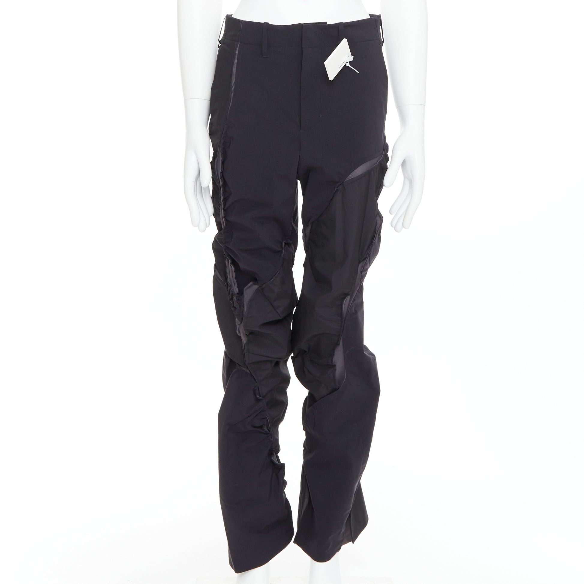 POST ARCHIVE FACTION (PAF) POST ARCHIVE FACTION 6.0 Technical Left black deconstructed pants S Size US 28 / EU 44 - 1 Thumbnail