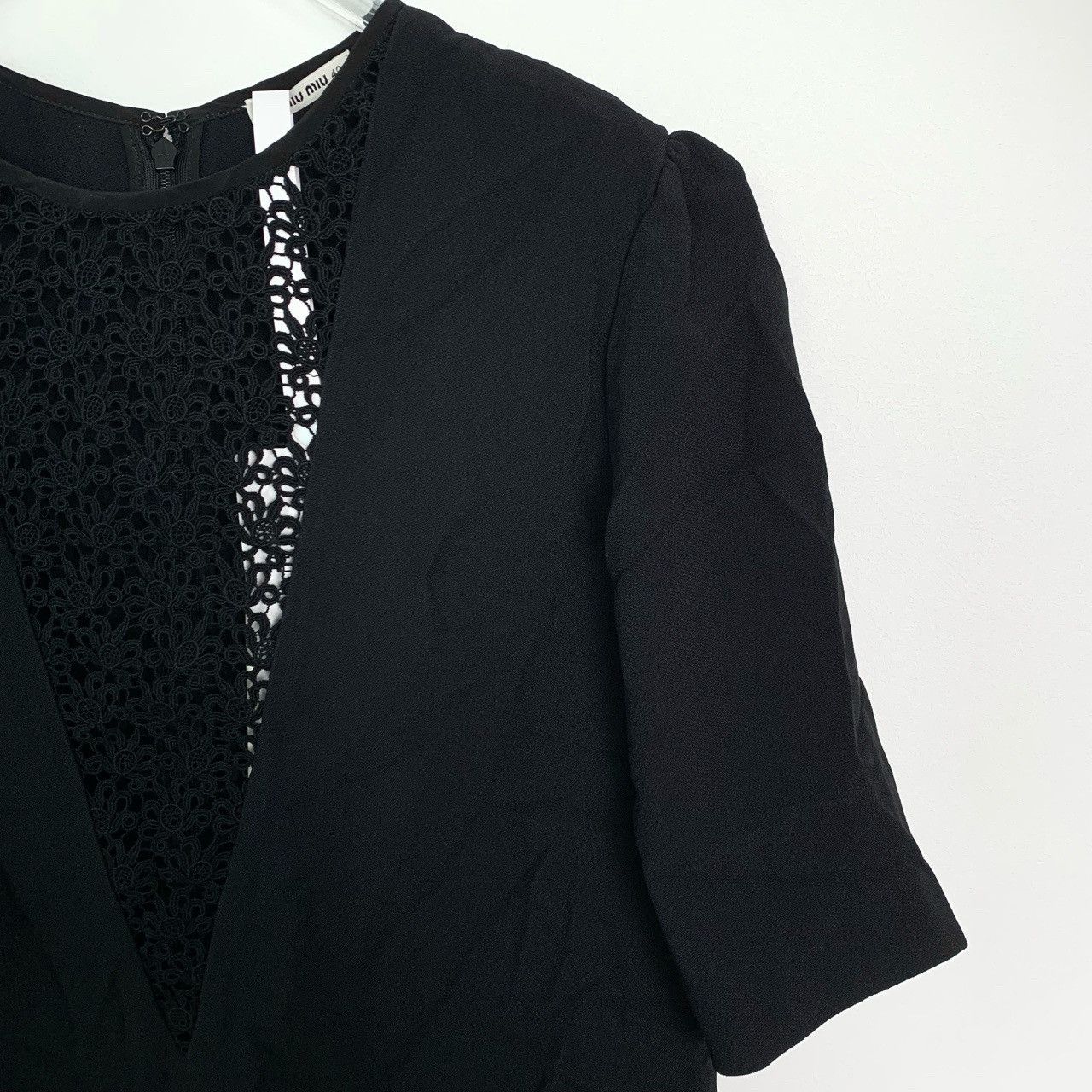 Miu Miu Miu Miu Lace Dress Short-Sleeve Dress (Size M) Size S / US 4 / IT 40 - 5 Thumbnail