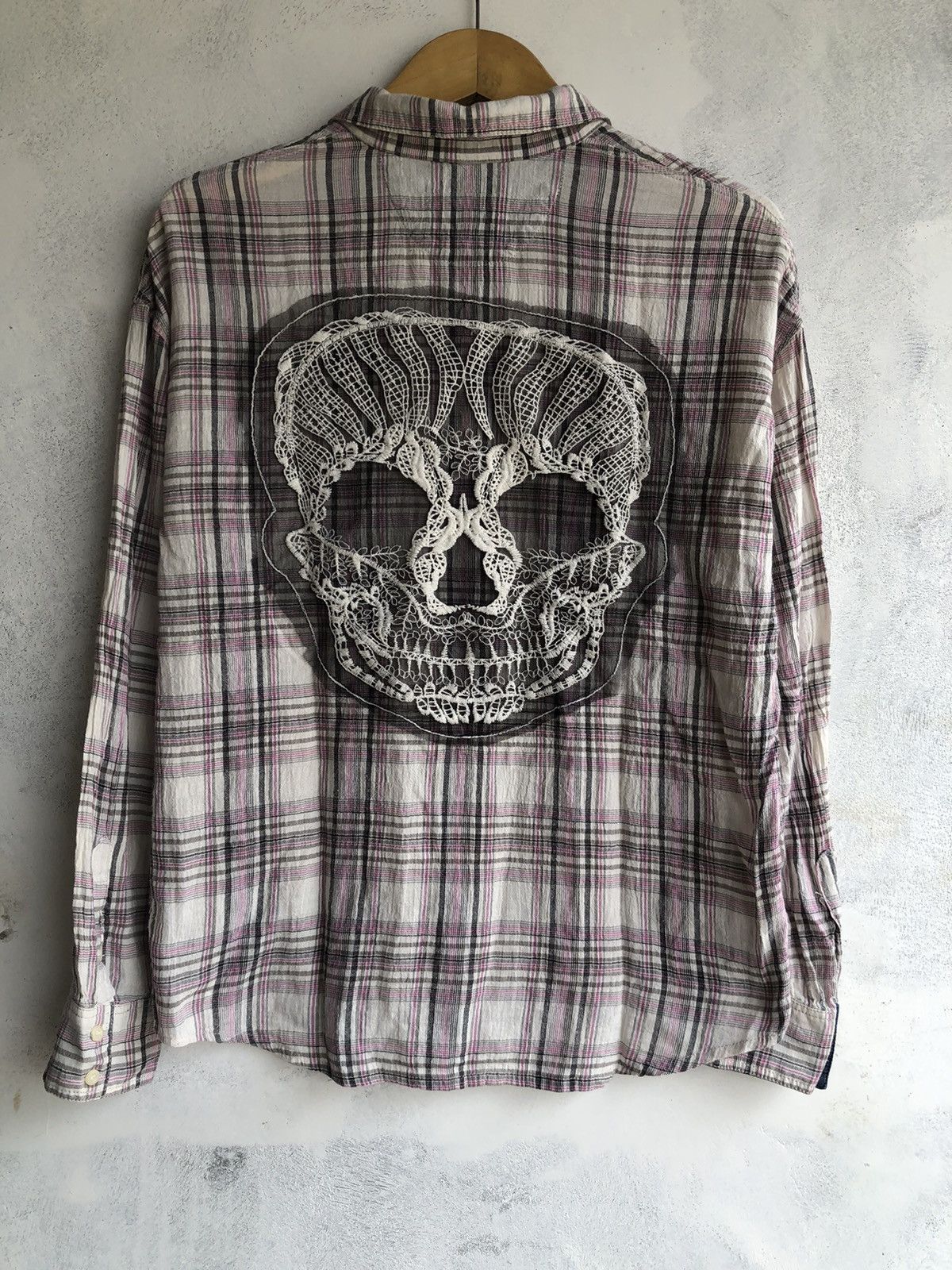 Beauty Beast Gothic Skull Big Logo Button Shirt Japan Punk style Size US S / EU 44-46 / 1 - 1 Thumbnail