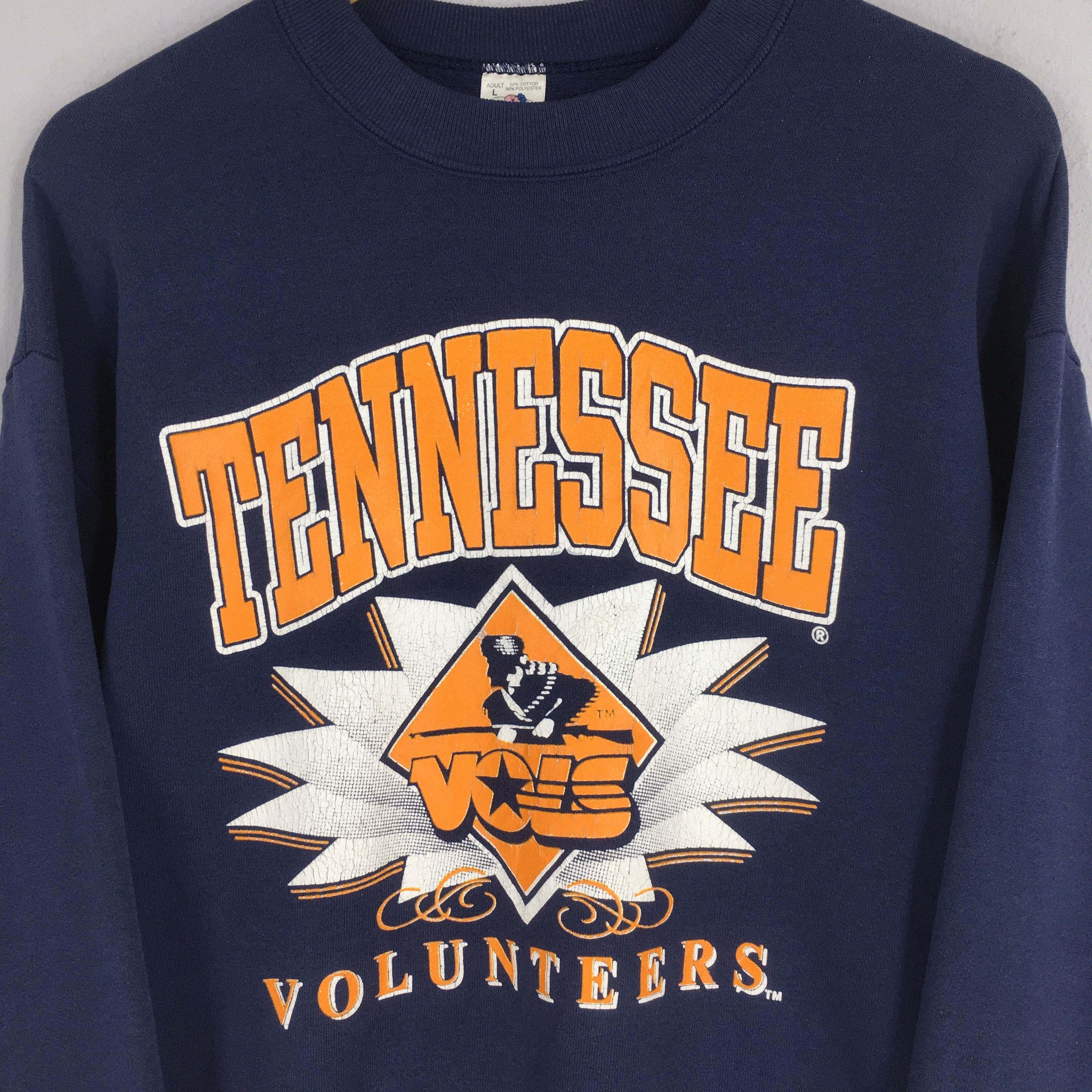 NCAA × Vintage Vintage 90s Tennessee Volunteers NCAA Sweatshirt Large Size US L / EU 52-54 / 3 - 2 Thumbnail